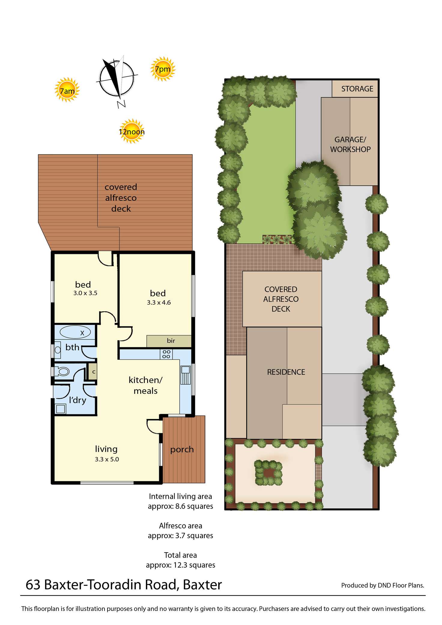 Floorplan of Homely house listing, 63 Baxter-Tooradin Road, Baxter VIC 3911