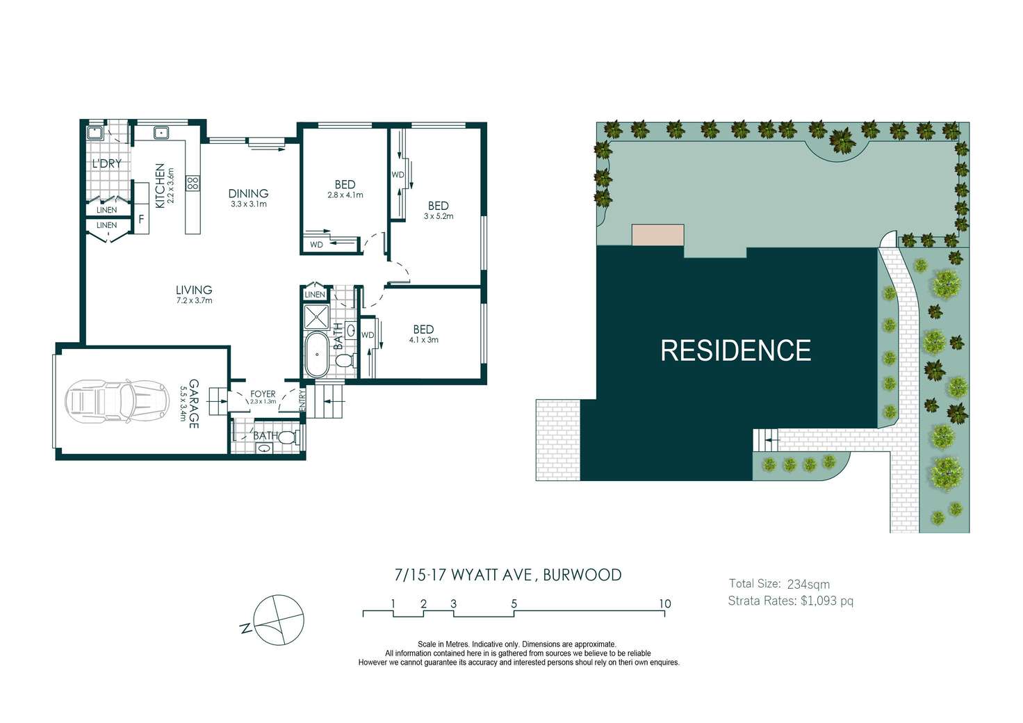 Floorplan of Homely townhouse listing, 7/15-17 Wyatt Avenue, Burwood NSW 2134