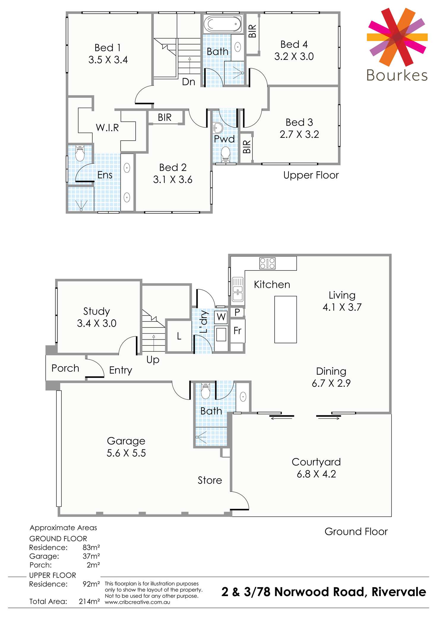 Floorplan of Homely townhouse listing, 4/78 Norwood Road, Rivervale WA 6103