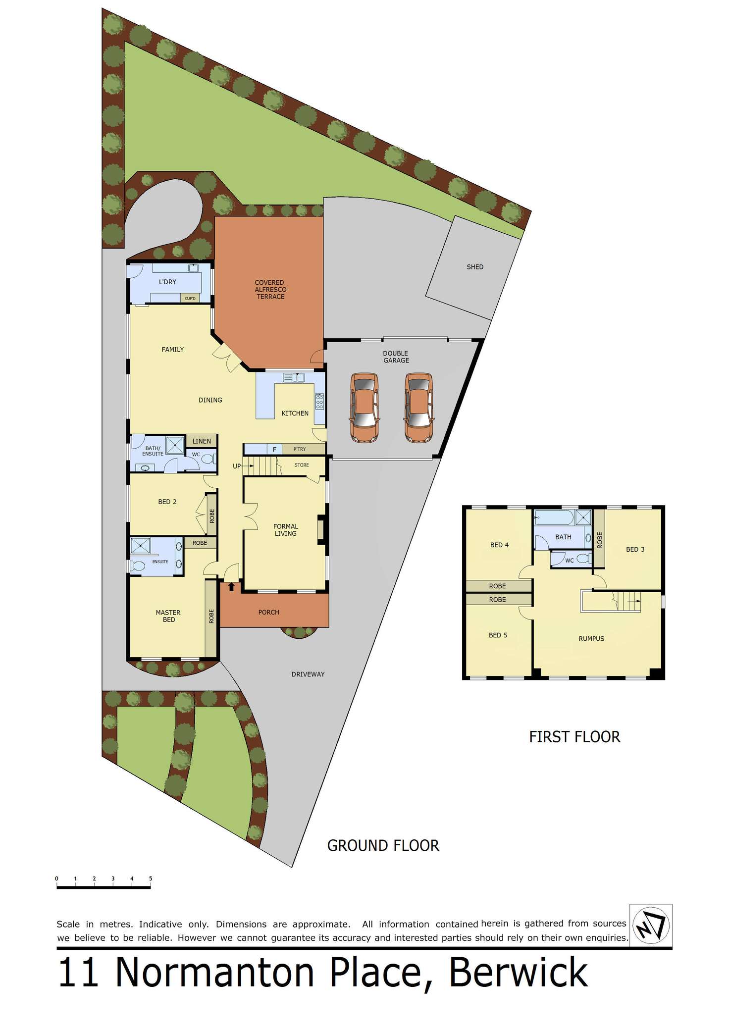 Floorplan of Homely house listing, 11 Normanton Place, Berwick VIC 3806