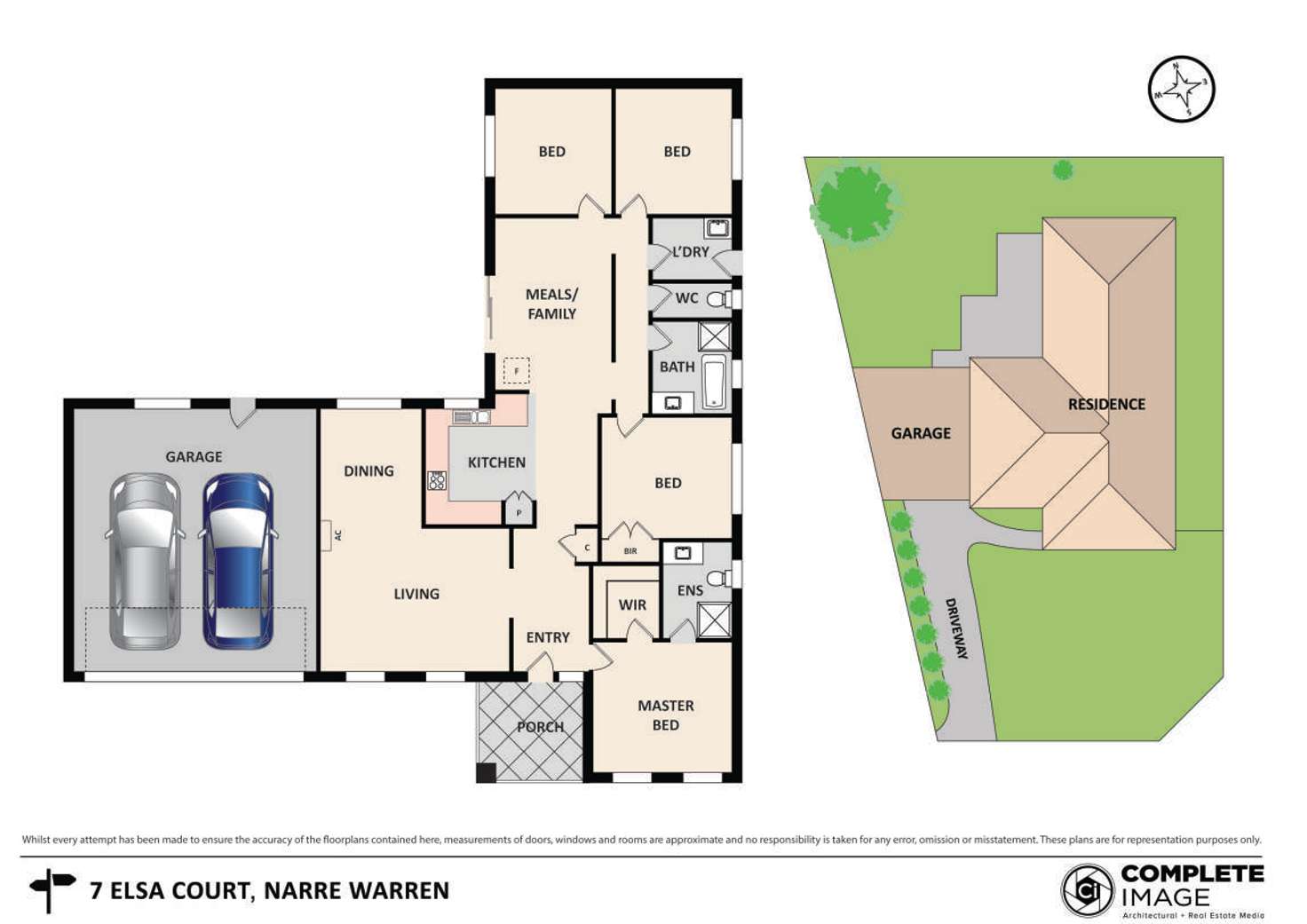 Floorplan of Homely house listing, 7 Elsa Place, Narre Warren VIC 3805