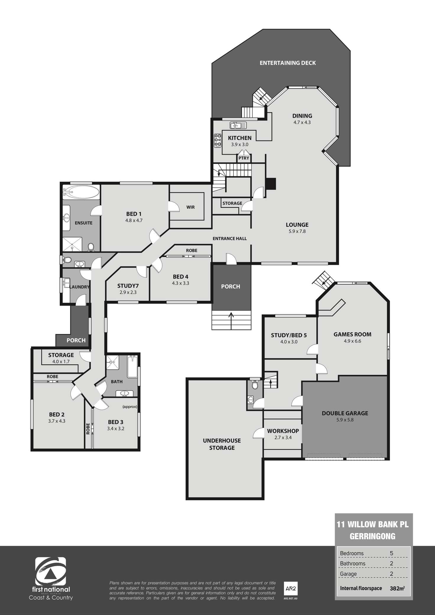 Floorplan of Homely house listing, 11 Willowbank Place, Gerringong NSW 2534