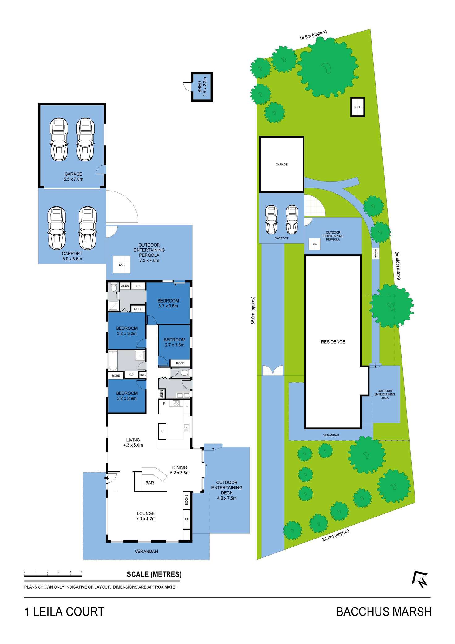 Floorplan of Homely house listing, 1 Leila Court, Bacchus Marsh VIC 3340