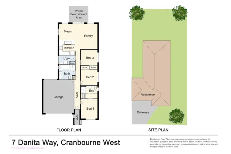 Floorplan of Homely house listing, 7 Danita Way, Cranbourne West VIC 3977