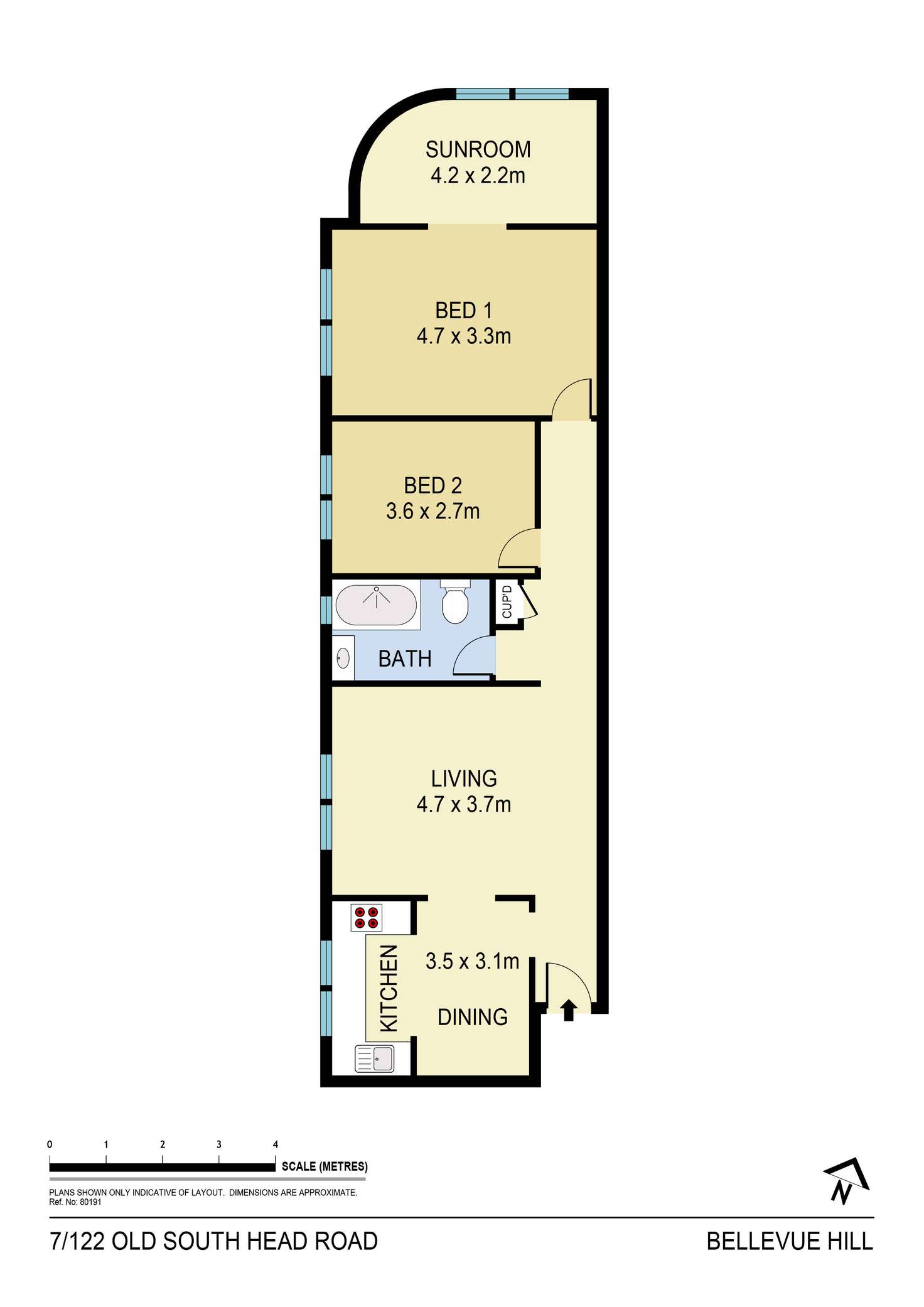 Floorplan of Homely apartment listing, 7/122 Old South Head Road, Bellevue Hill NSW 2023
