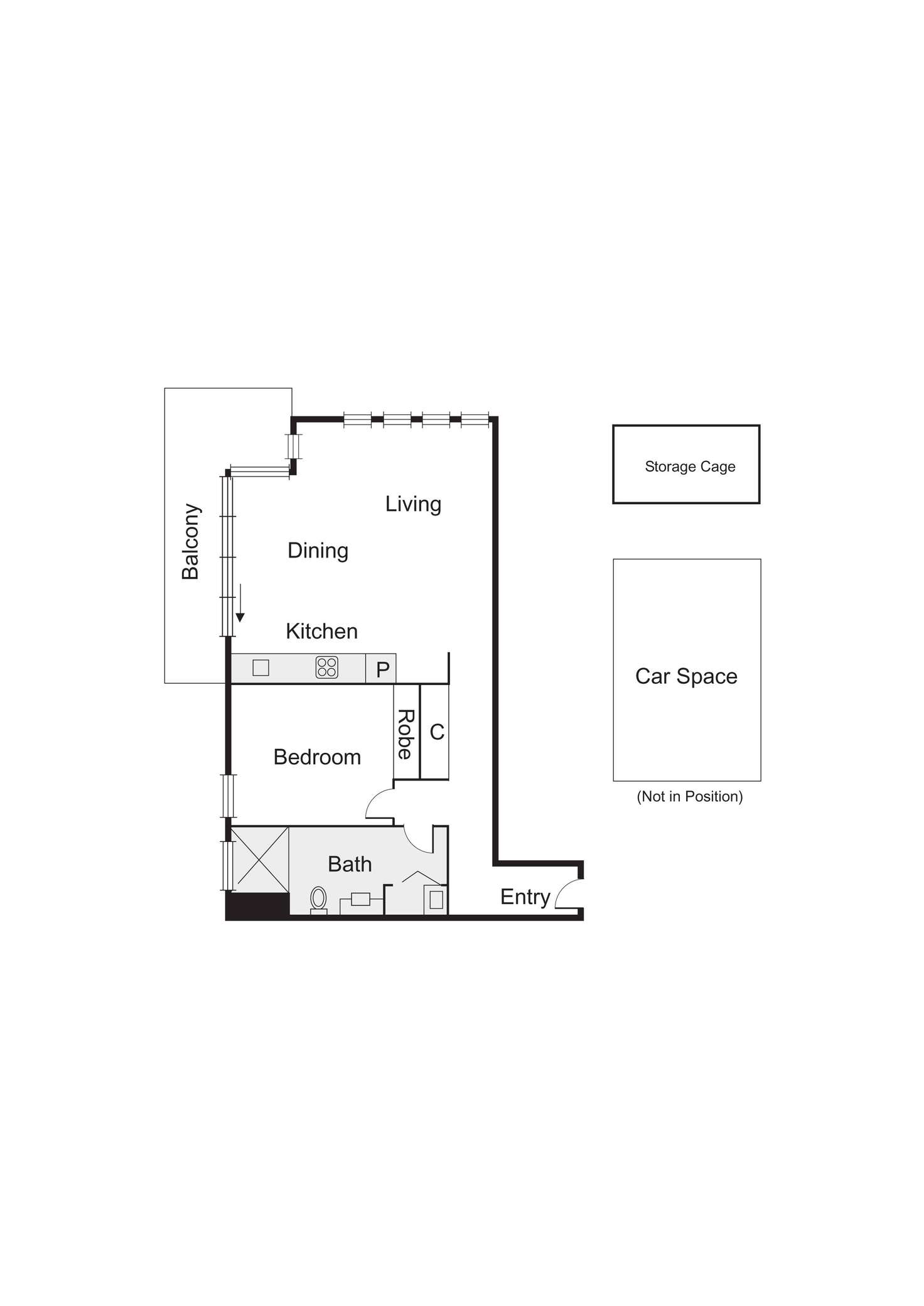 Floorplan of Homely apartment listing, 16/24 Milton Street, Elwood VIC 3184