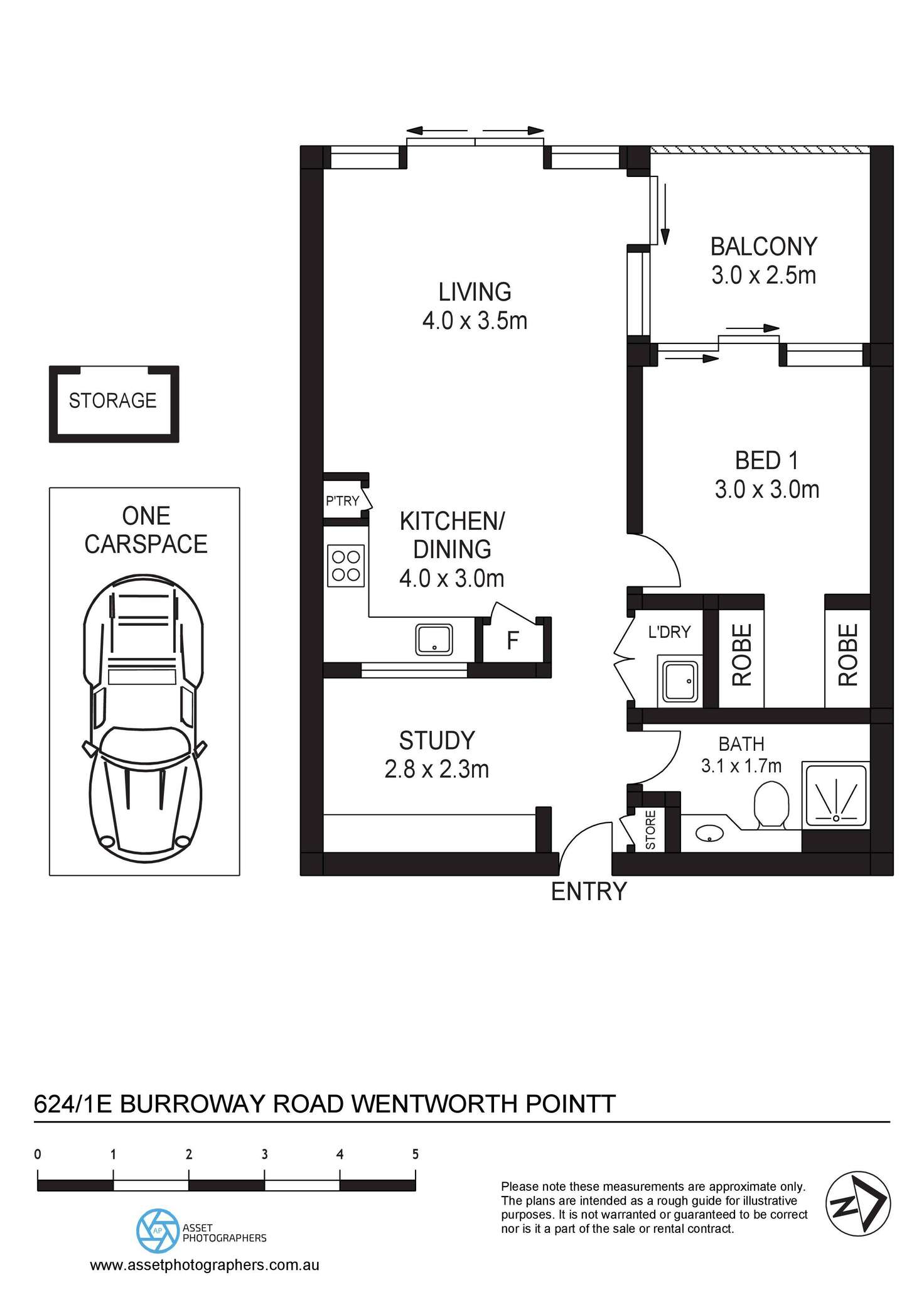Floorplan of Homely apartment listing, B624/1 Burroway Road, Wentworth Point NSW 2127