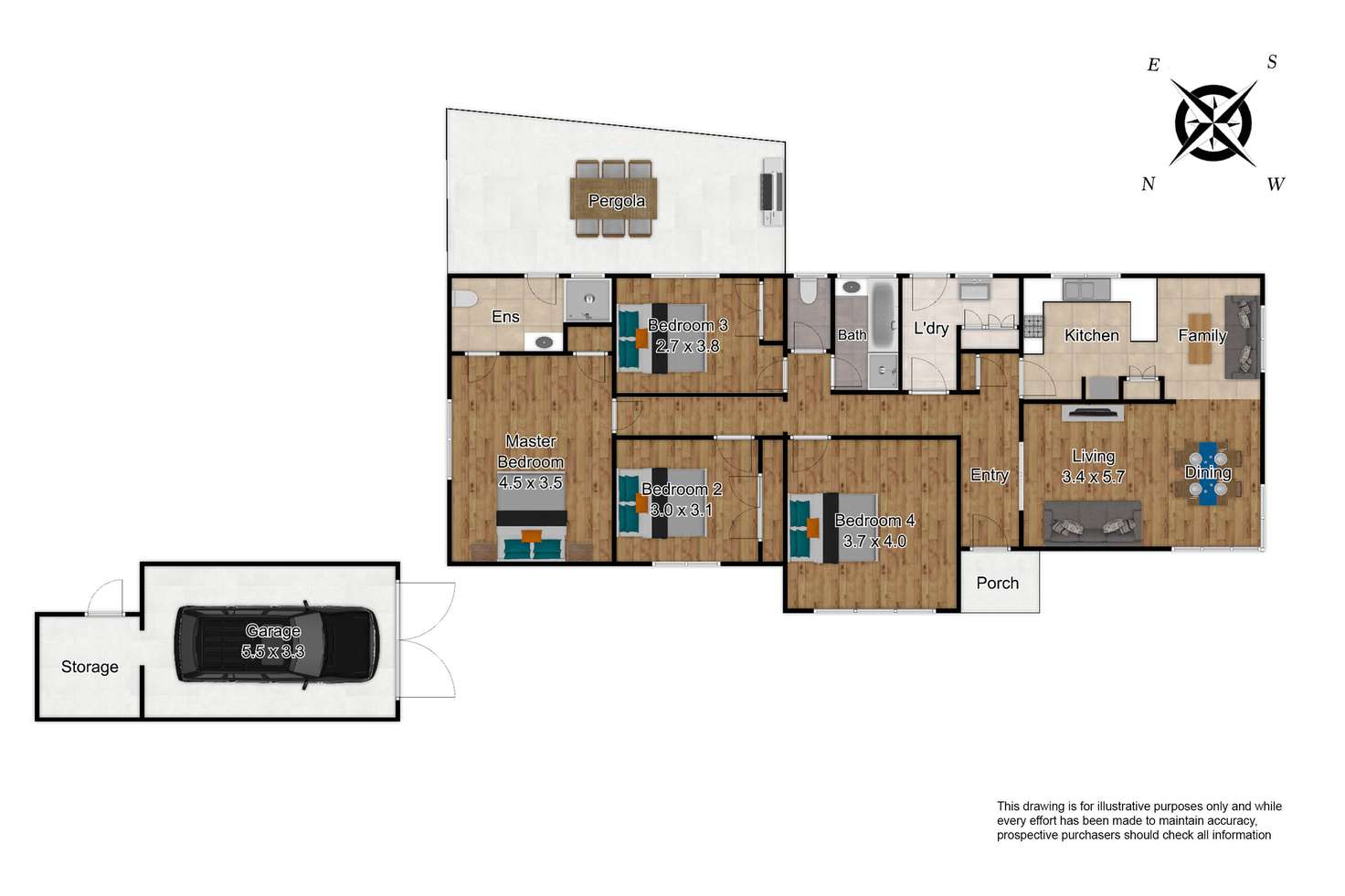 Floorplan of Homely house listing, 26 Malcolm Crescent, Keysborough VIC 3173