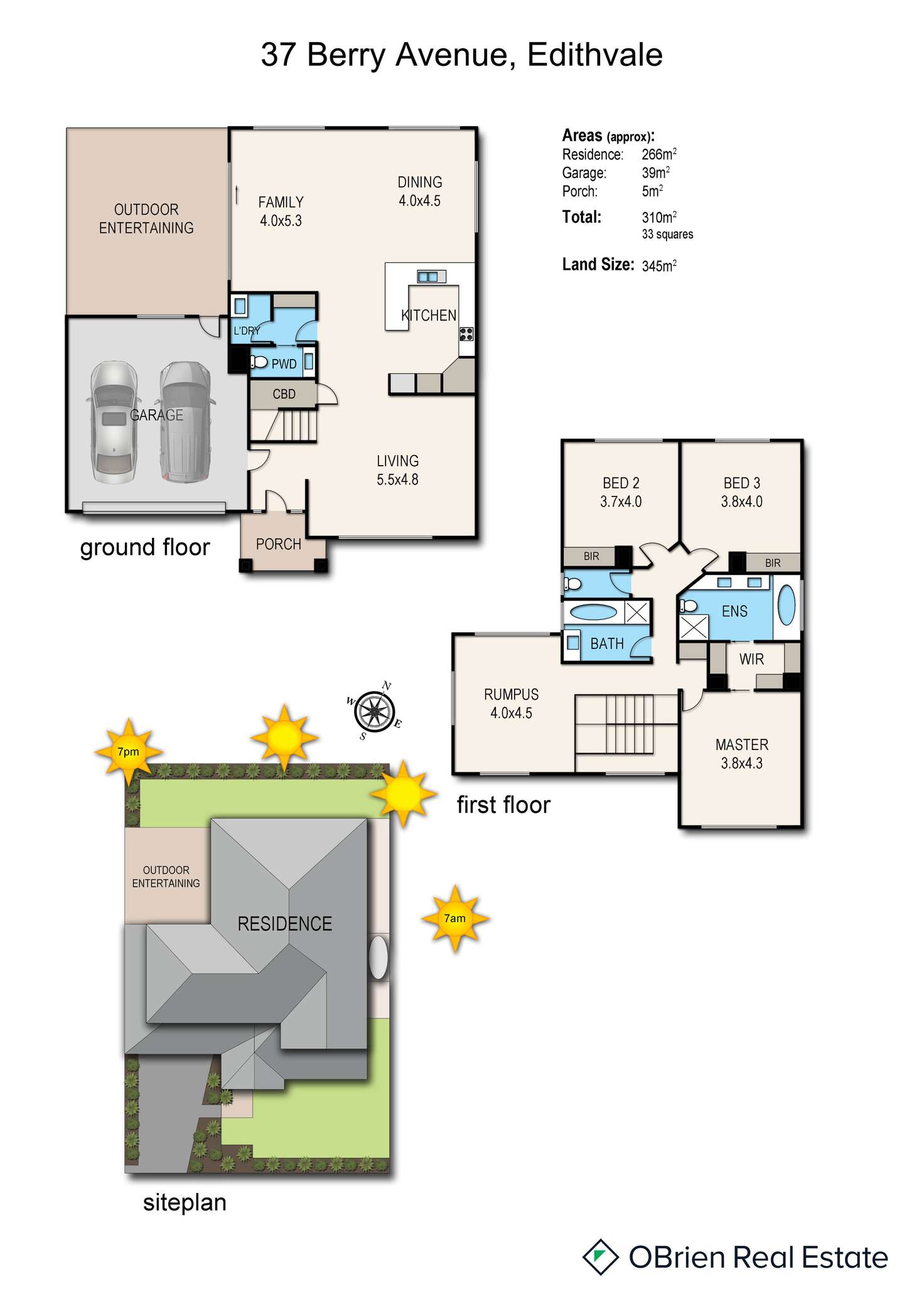 Floorplan of Homely house listing, 37 Berry Avenue, Edithvale VIC 3196