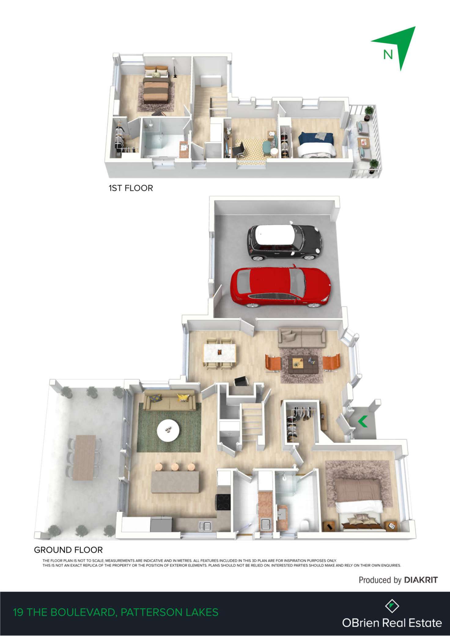Floorplan of Homely townhouse listing, 19 The Boulevard, Patterson Lakes VIC 3197