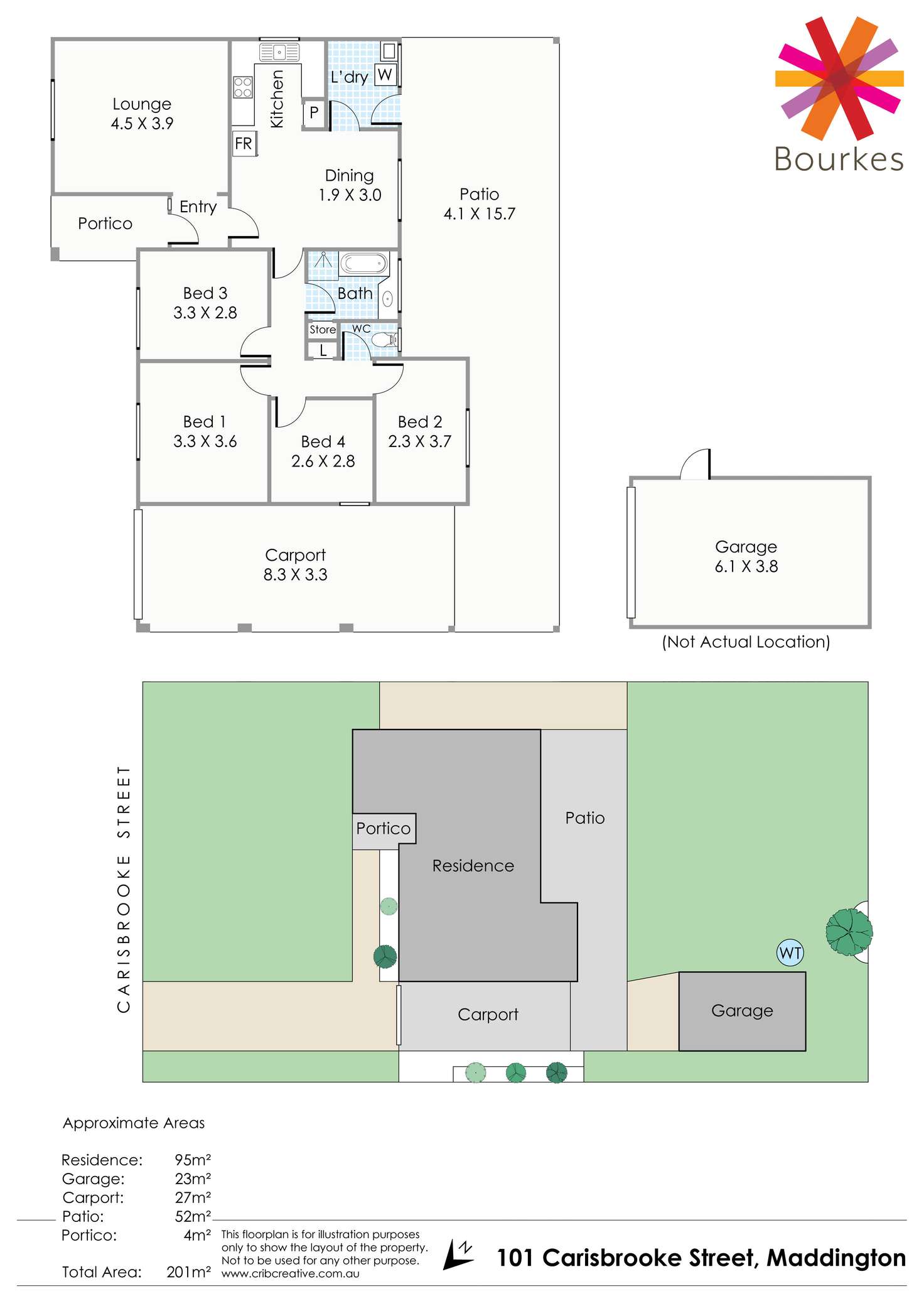 Floorplan of Homely house listing, 101 Carisbrooke Street, Maddington WA 6109