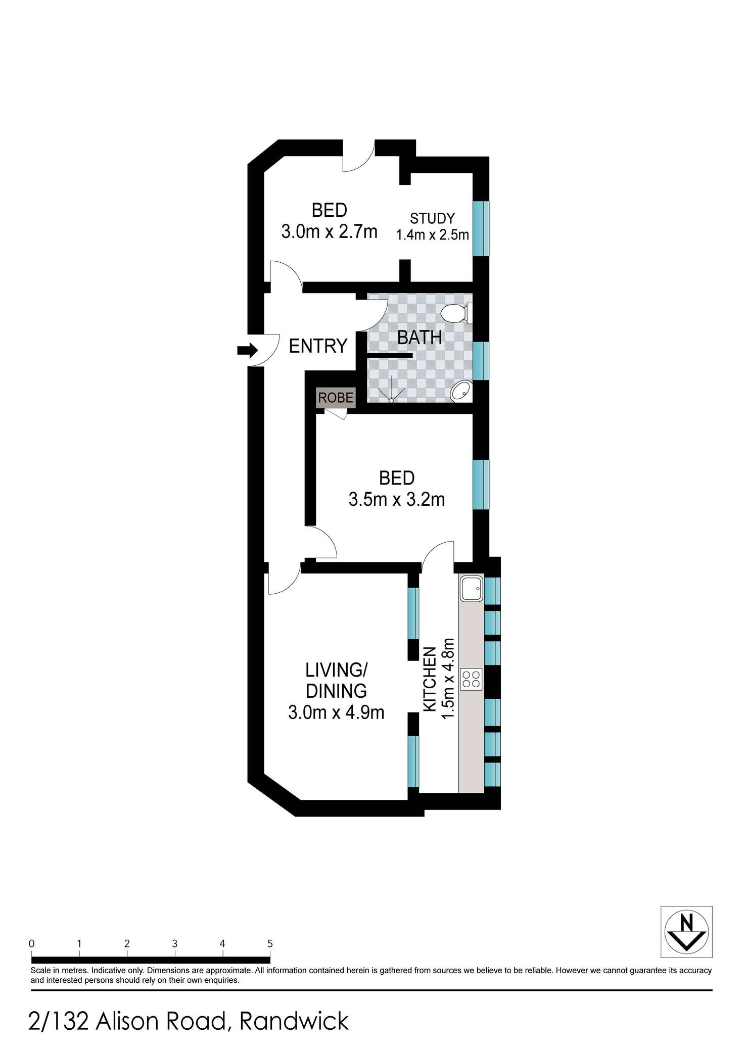 Floorplan of Homely apartment listing, 2/132 Alison Road, Randwick NSW 2031