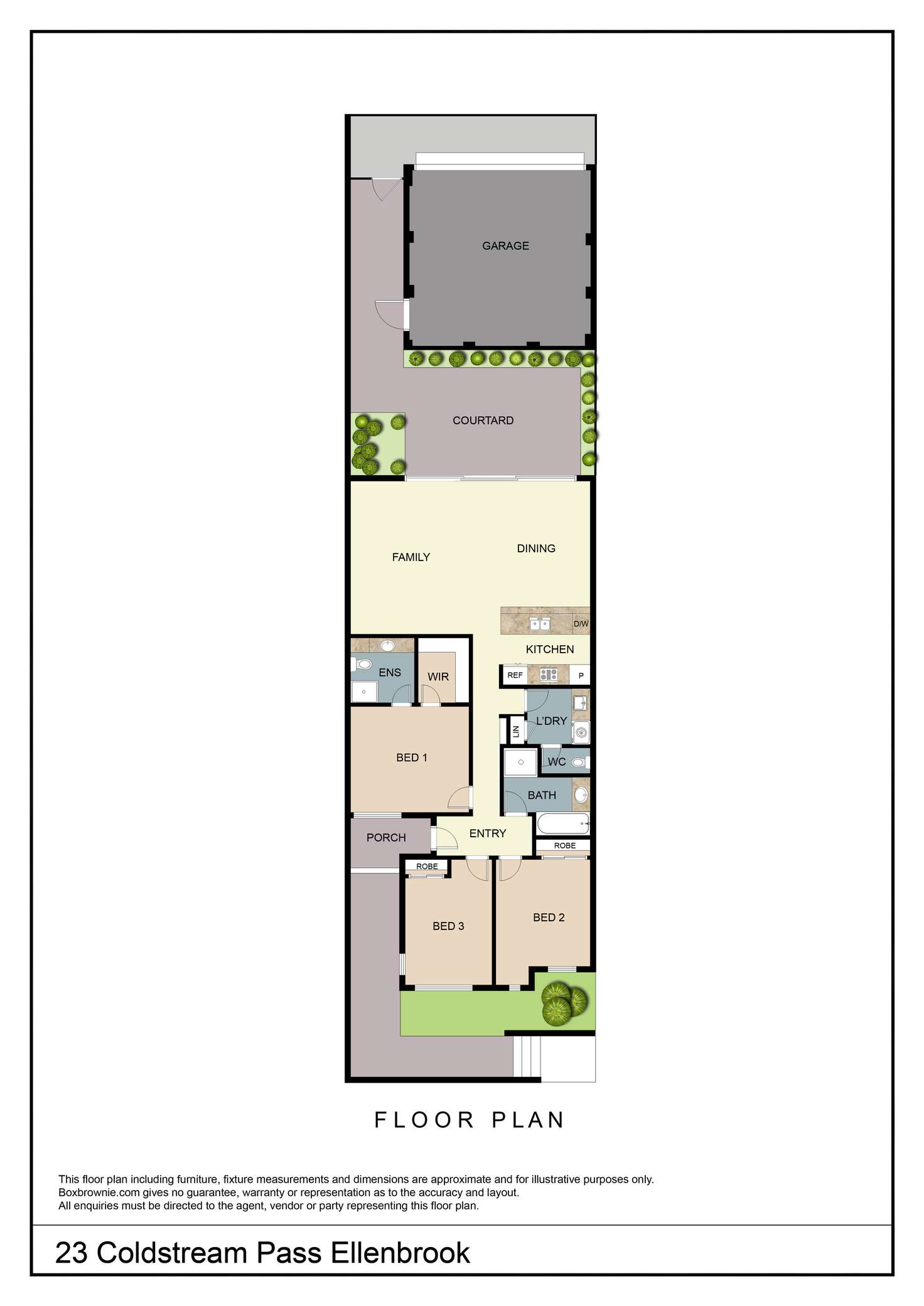 Floorplan of Homely house listing, 23 Coldstream Pass, Ellenbrook WA 6069