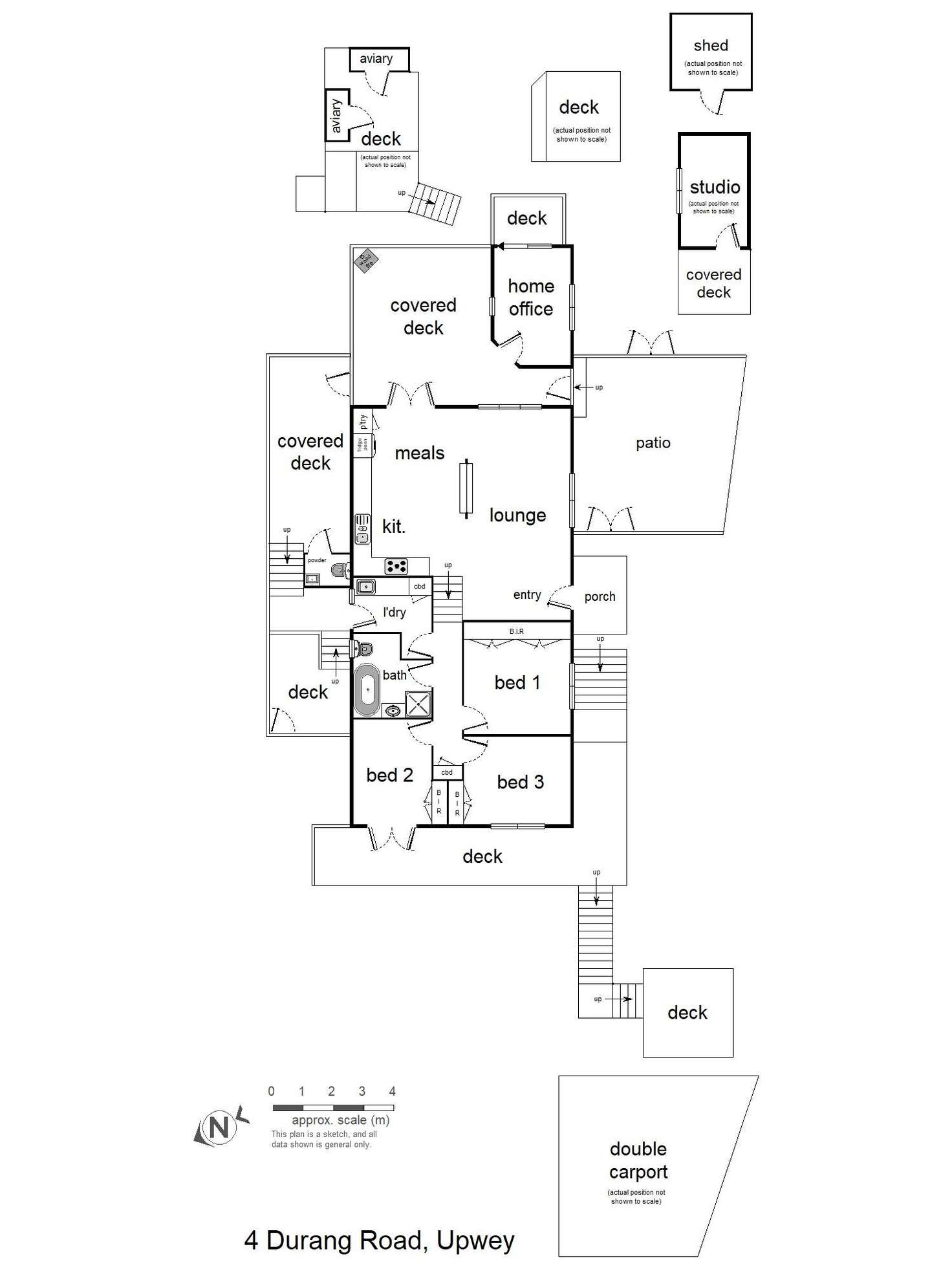 Floorplan of Homely house listing, 4 Durang Road, Upwey VIC 3158