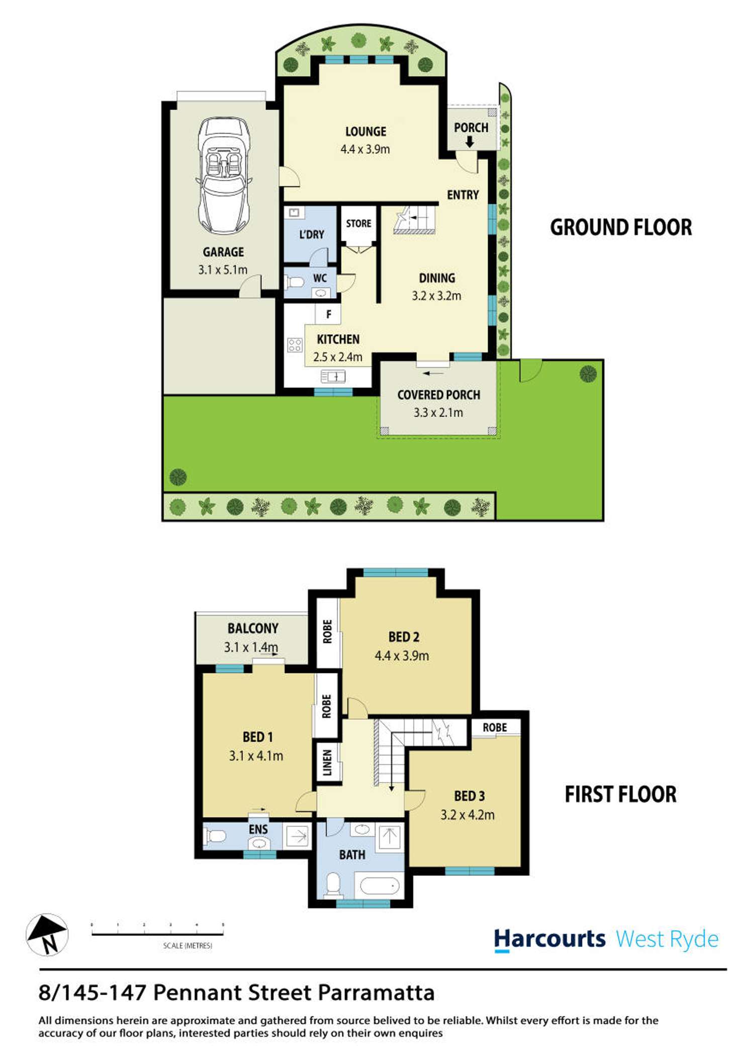 Floorplan of Homely townhouse listing, 8/145-147 Pennant Street, Parramatta NSW 2150