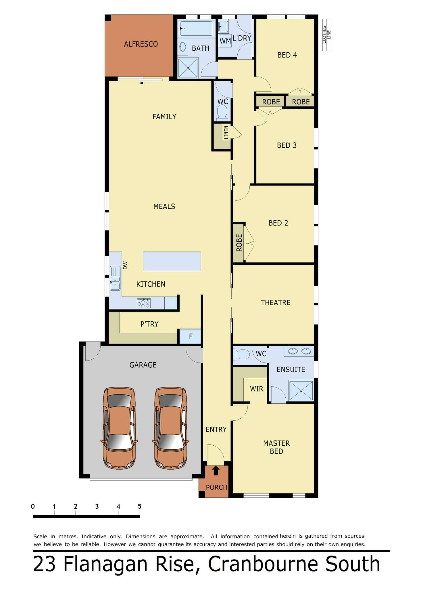 Floorplan of Homely house listing, 23 Flanagan Crescent, Cranbourne South VIC 3977