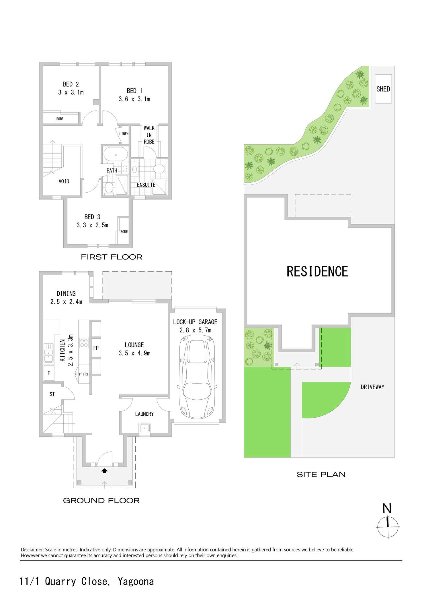 Floorplan of Homely townhouse listing, 11/1 Quarry Close, Yagoona NSW 2199