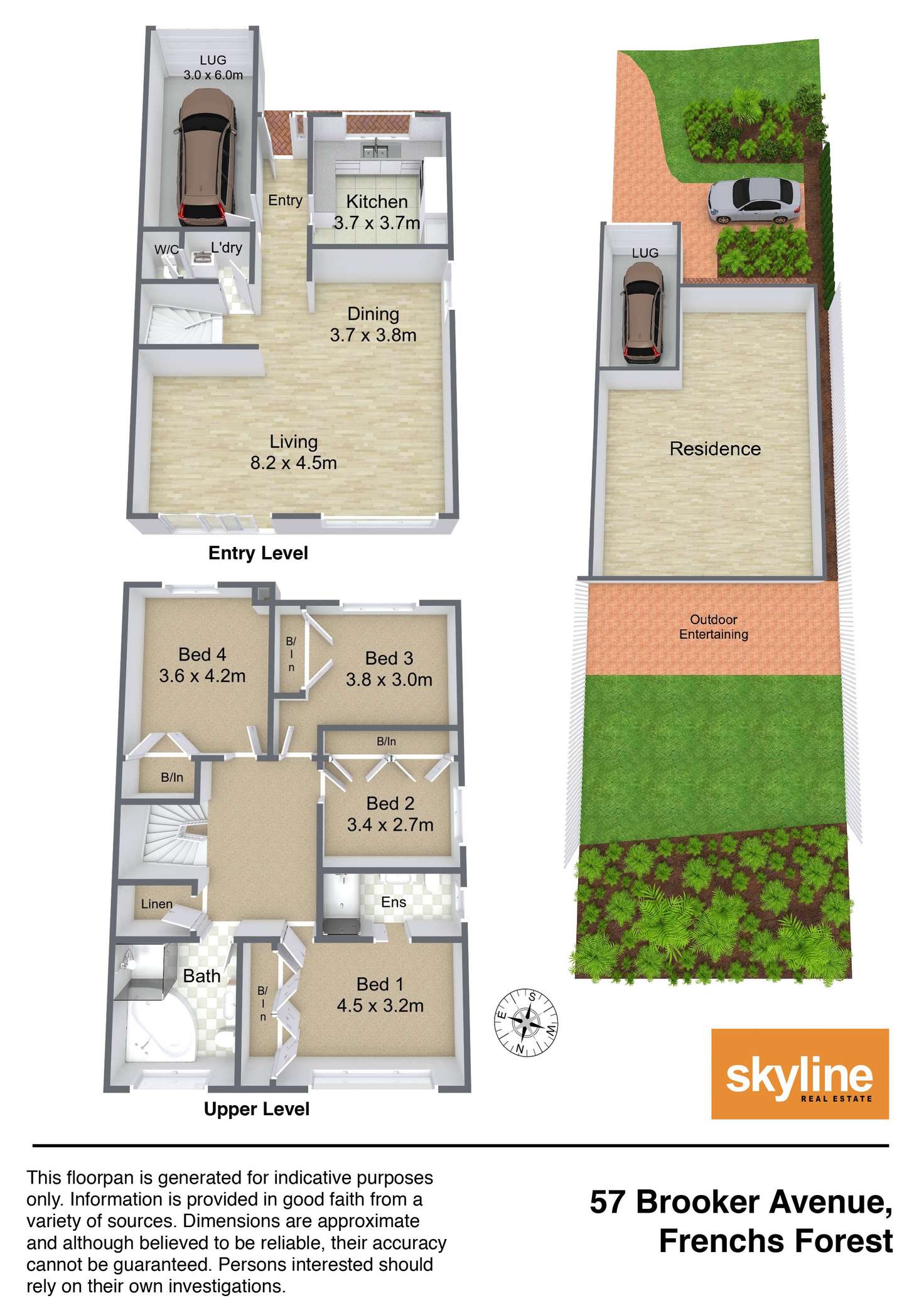 Floorplan of Homely house listing, 57 Brooker Avenue, Beacon Hill NSW 2100