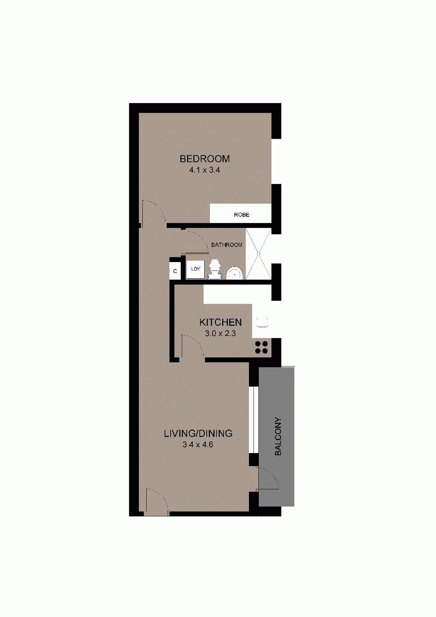 Floorplan of Homely apartment listing, 1/24 Barnsbury Grove, Dulwich Hill NSW 2203