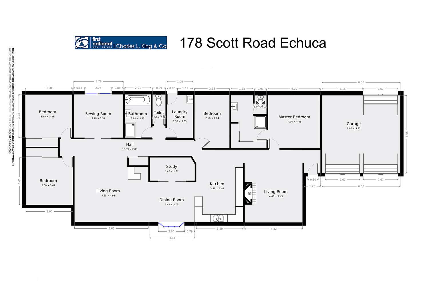 Floorplan of Homely house listing, 178 Scott Road, Echuca VIC 3564