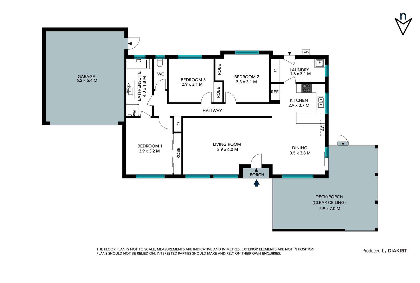 Floorplan of Homely unit listing, 5/95 Duffy Street, Epping VIC 3076