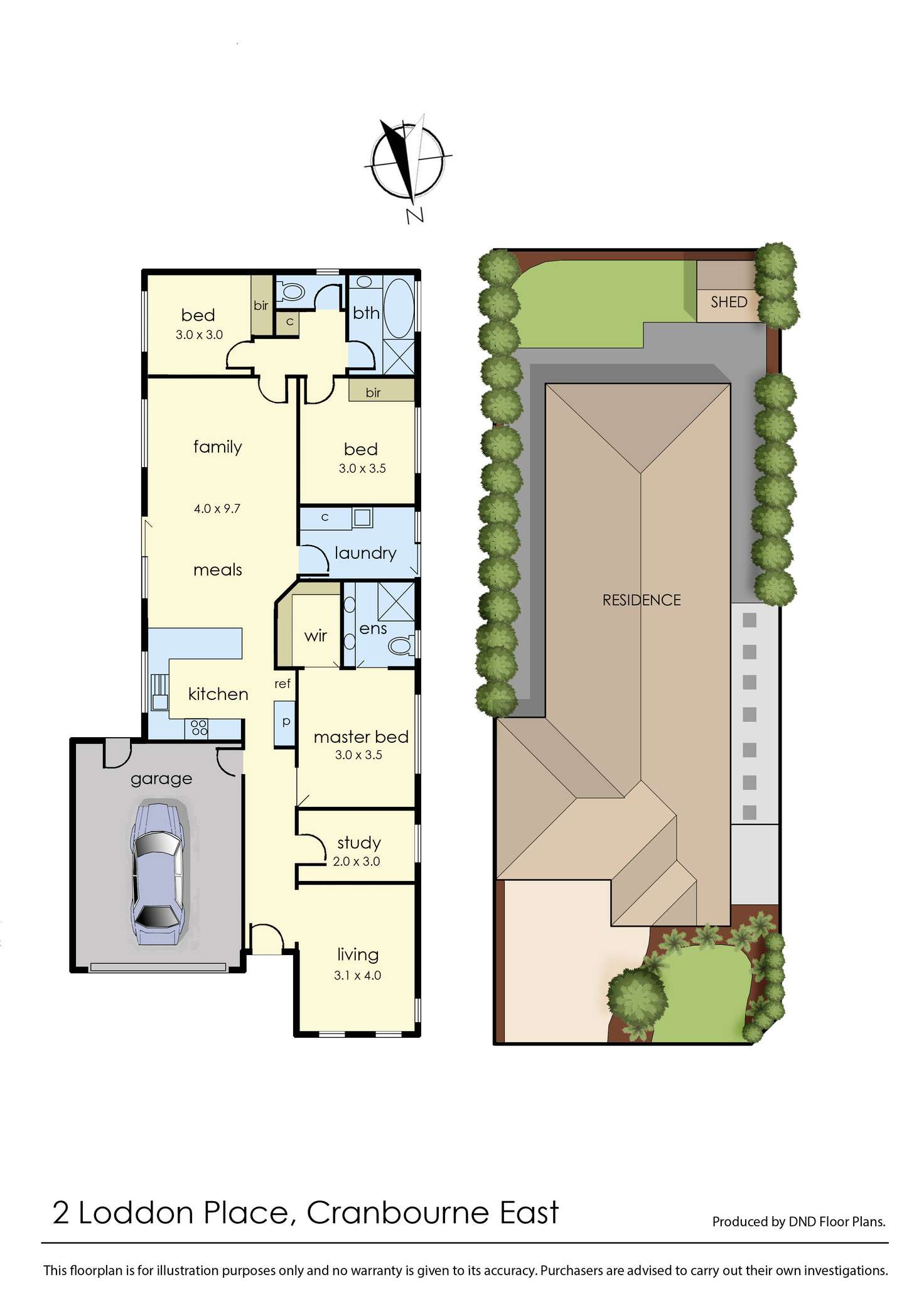 Floorplan of Homely house listing, 2 Loddon Place, Cranbourne East VIC 3977