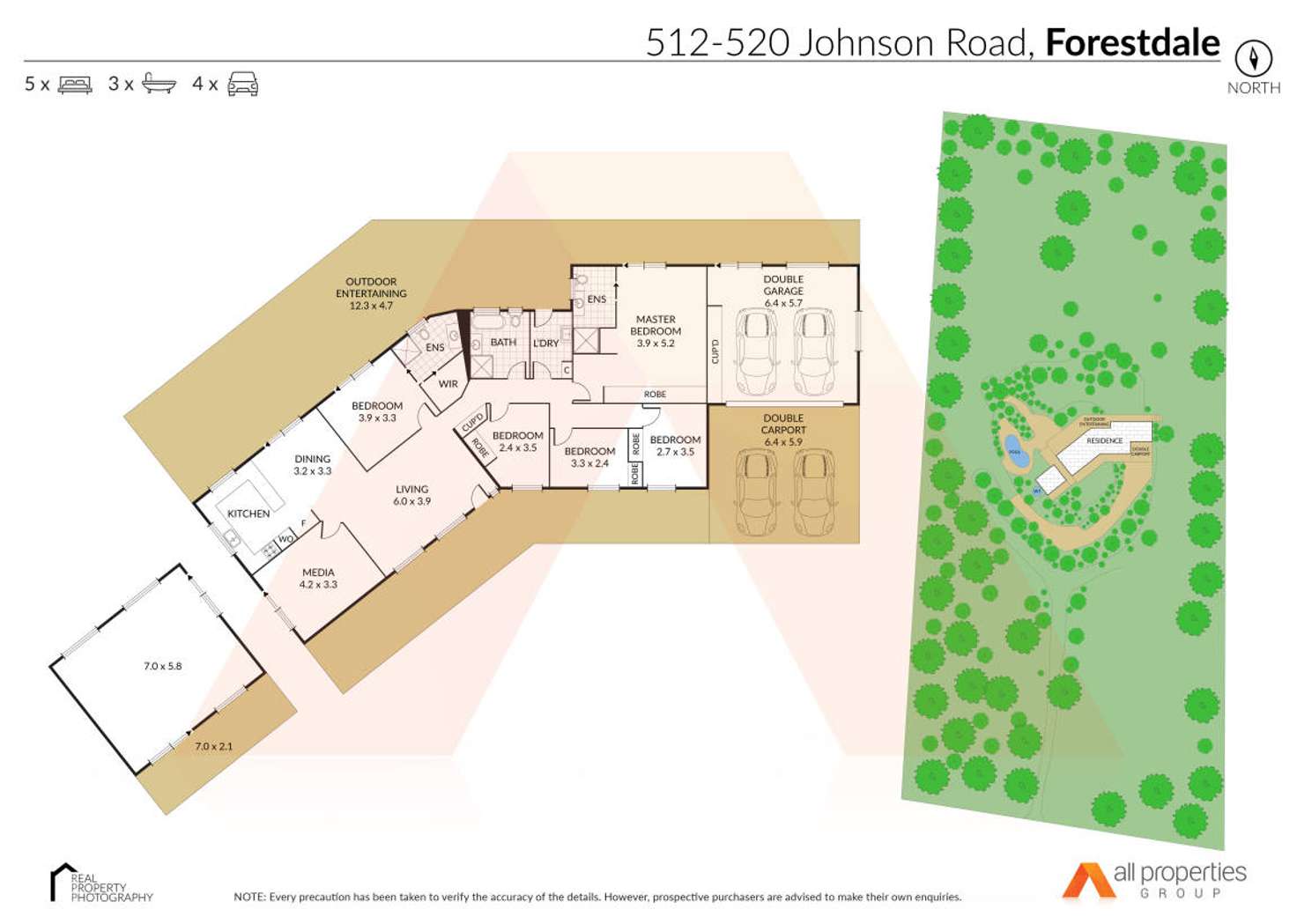 Floorplan of Homely acreageSemiRural listing, 512-520 Johnson Road, Forestdale QLD 4118