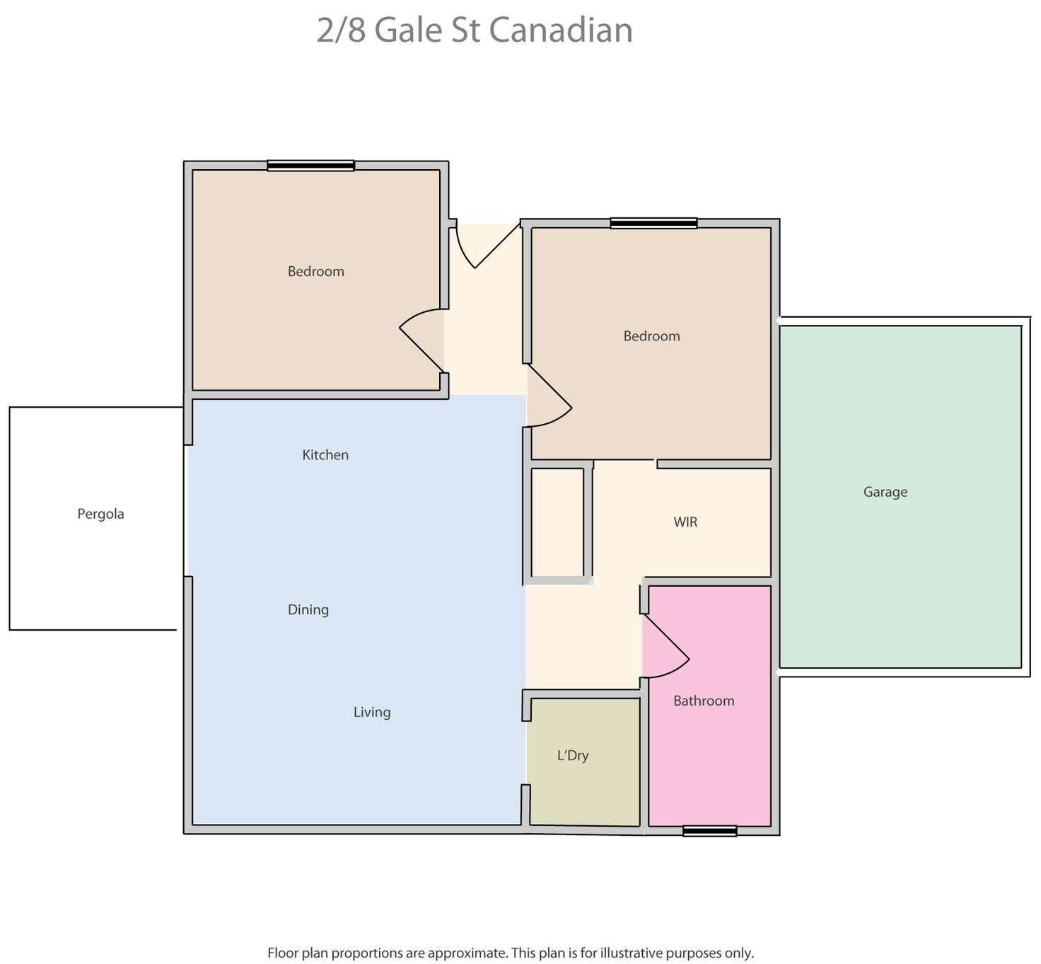 Floorplan of Homely unit listing, 2/8 Gale Street, Canadian VIC 3350