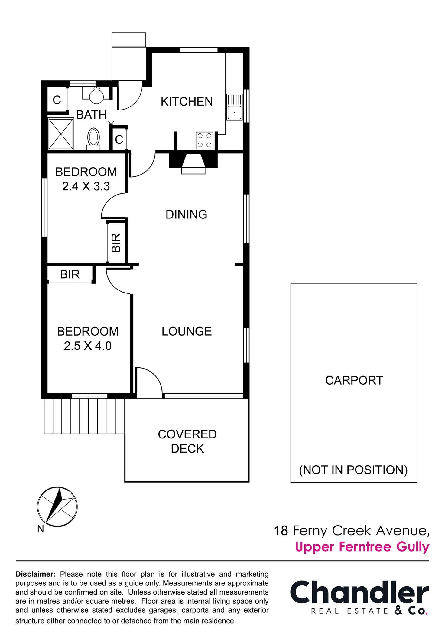 Floorplan of Homely house listing, 18 Ferny Creek Avenue, Upper Ferntree Gully VIC 3156