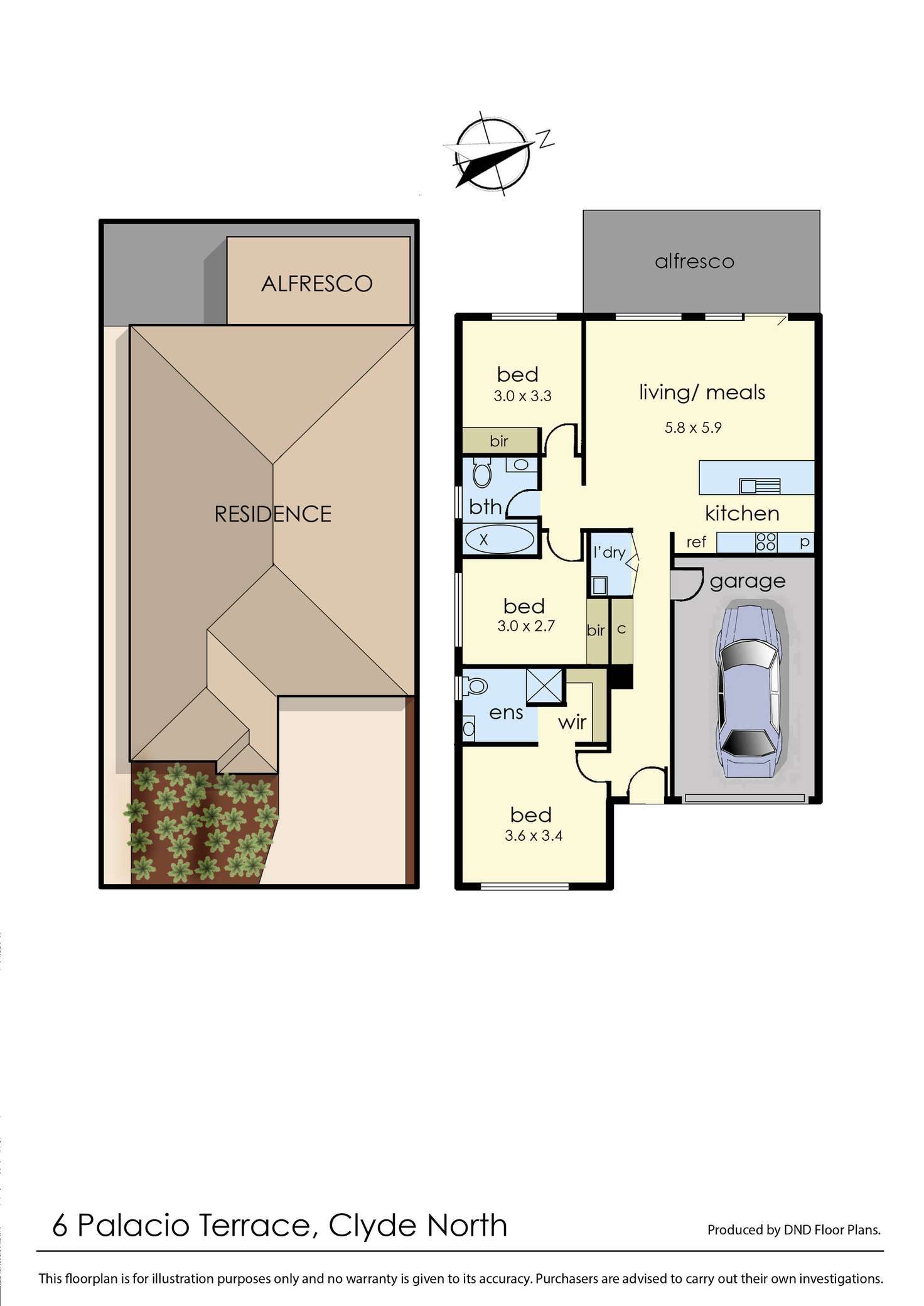 Floorplan of Homely house listing, 6 Palacio Terrace, Clyde North VIC 3978