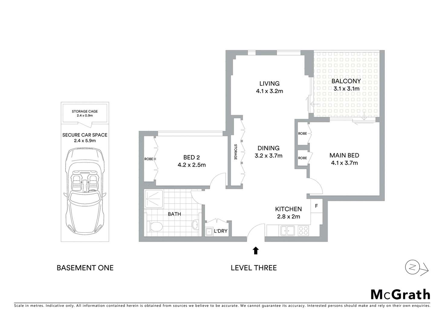 Floorplan of Homely apartment listing, 309/11 Cliff Road, Epping NSW 2121