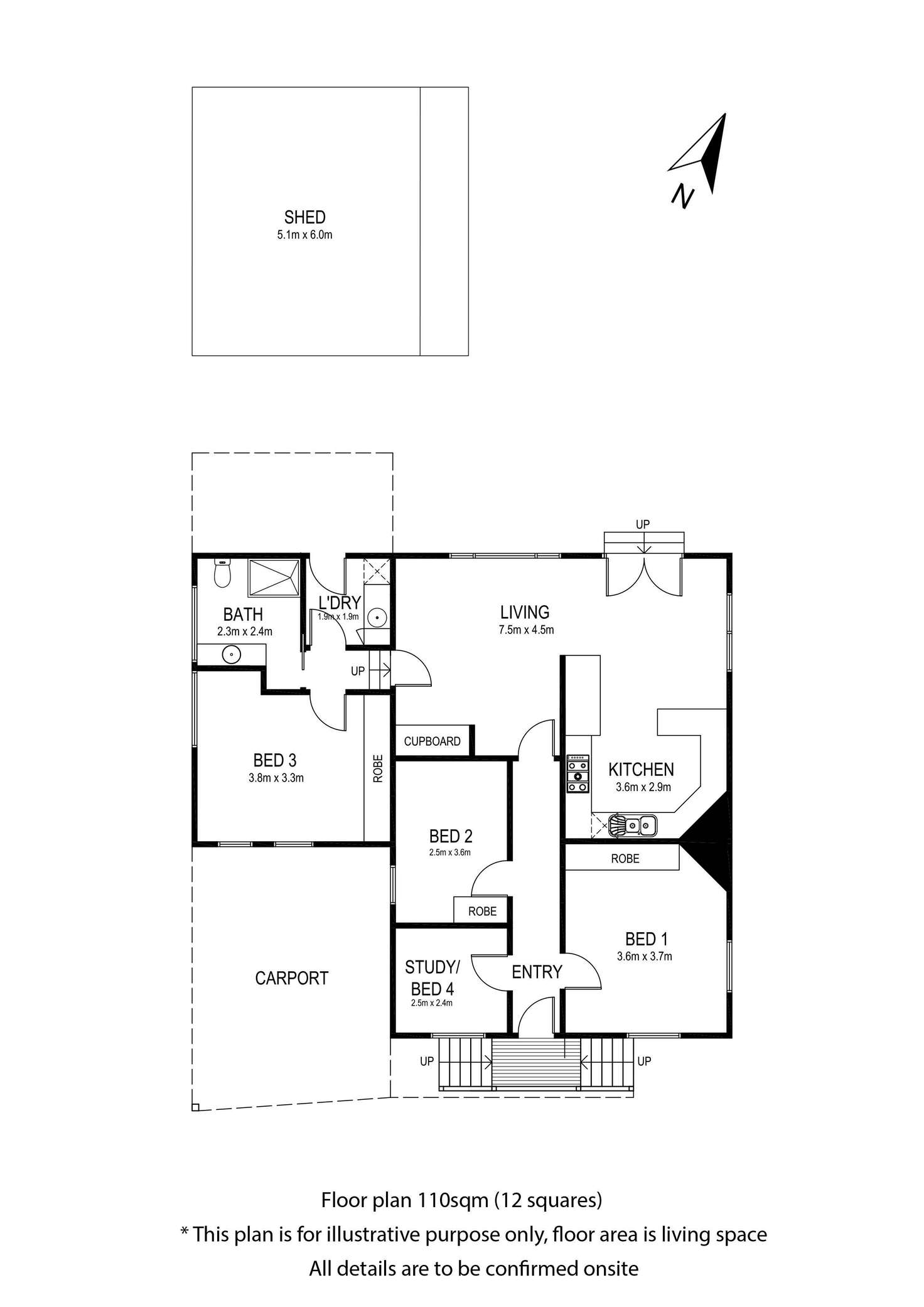 Floorplan of Homely house listing, 5 Hughes Street, Upwey VIC 3158