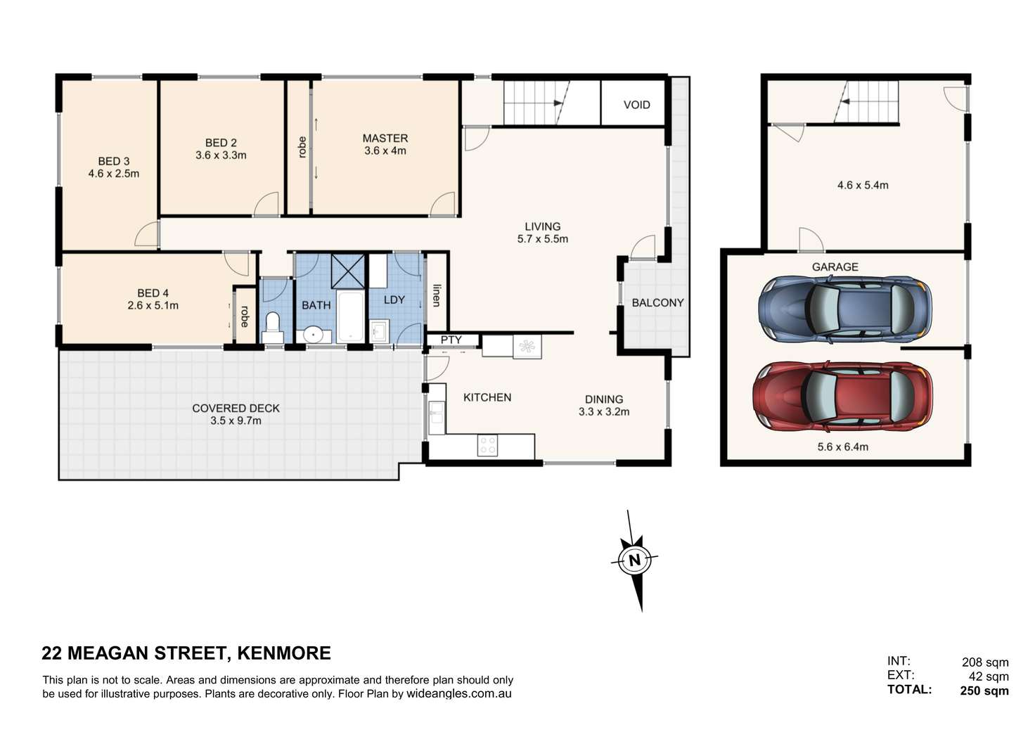 Floorplan of Homely house listing, 22 Meagan Street, Kenmore QLD 4069