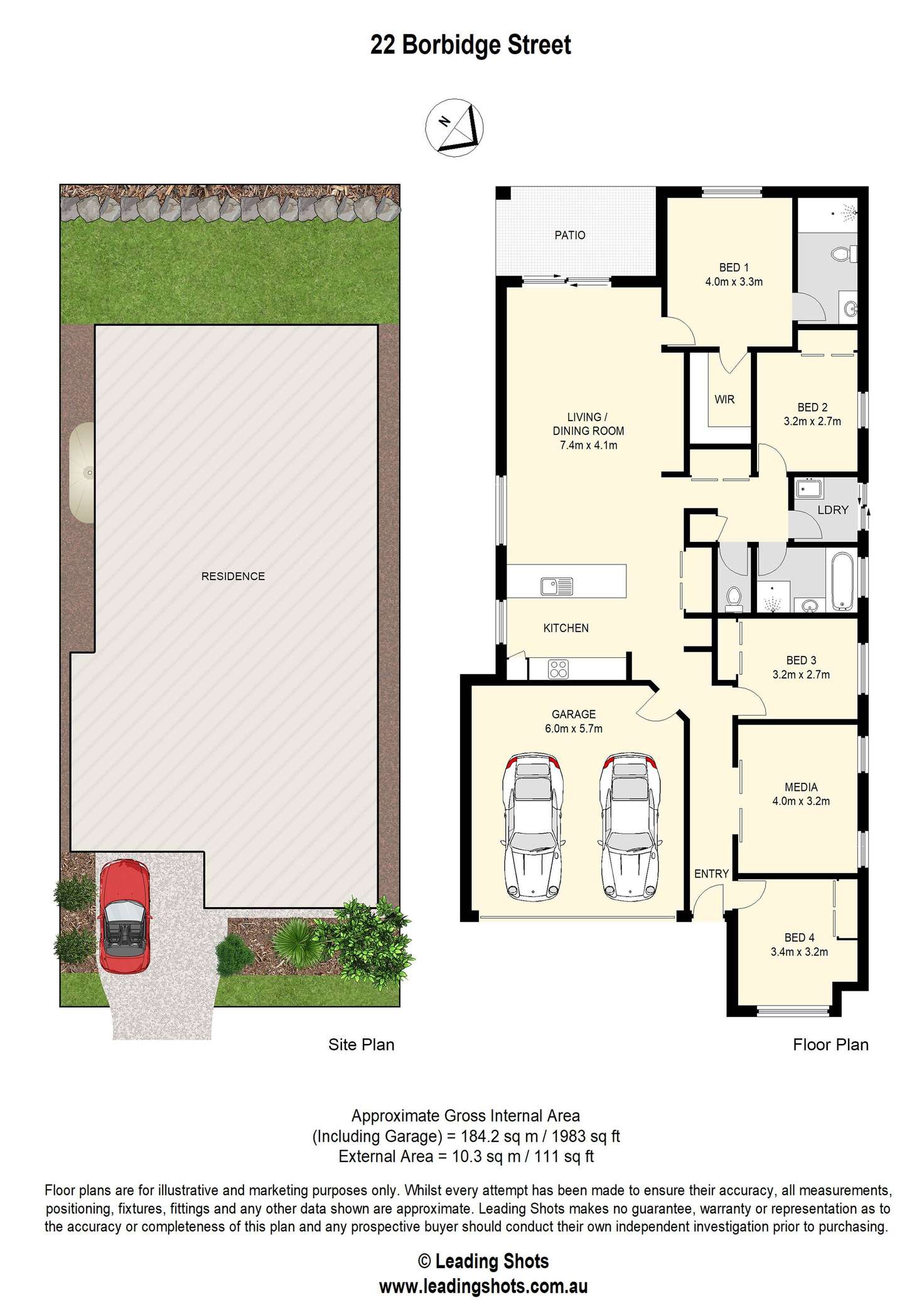 Floorplan of Homely house listing, 22 Borbidge Street, North Lakes QLD 4509