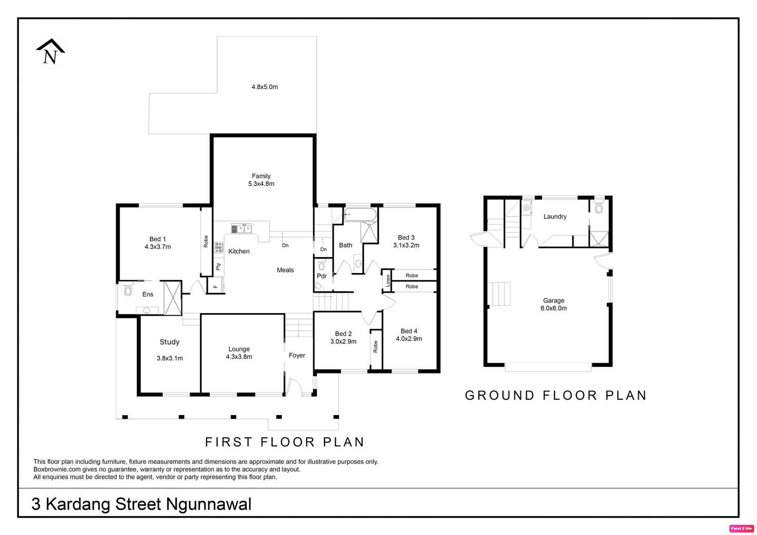 Floorplan of Homely house listing, 3 Kardang Street, Ngunnawal ACT 2913