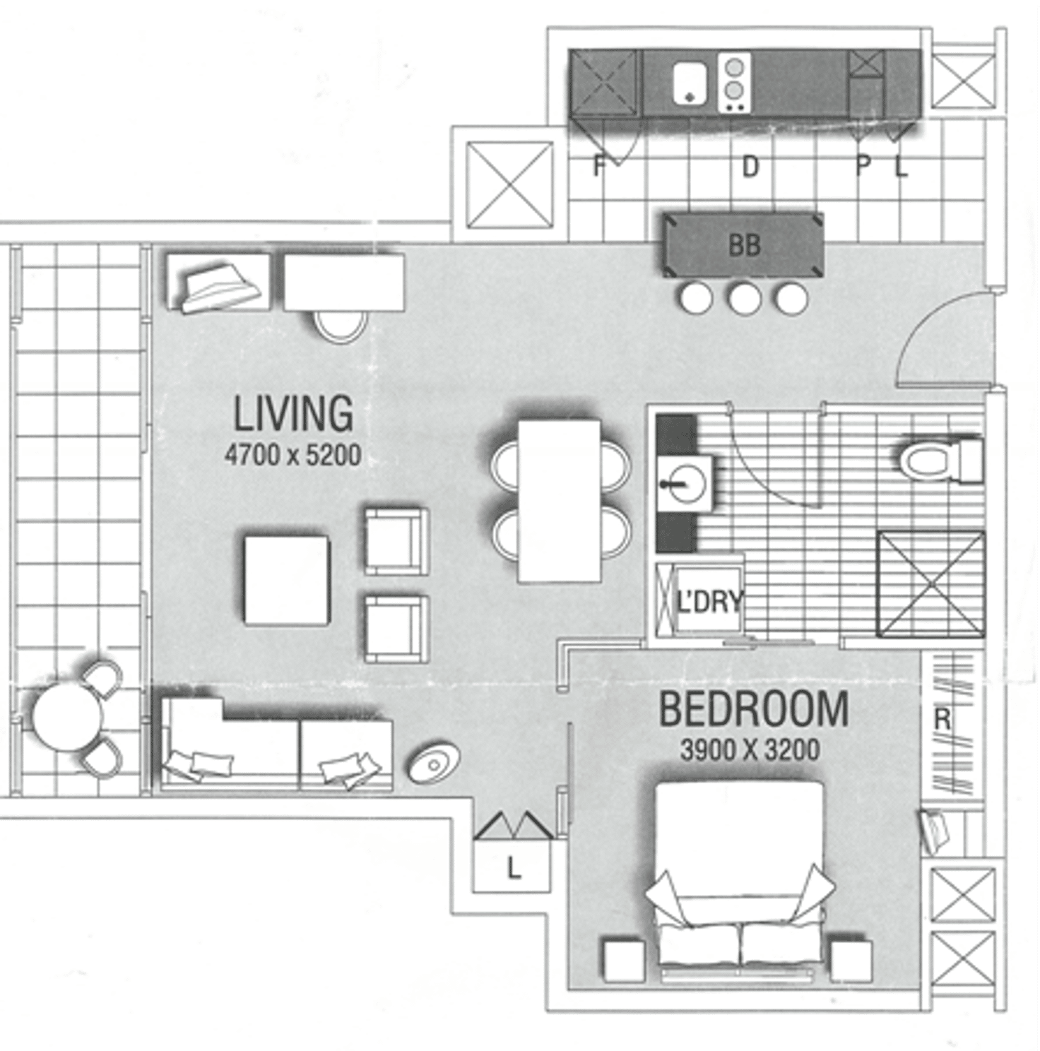 Floorplan of Homely apartment listing, 301/104 North Terrace, Adelaide SA 5000