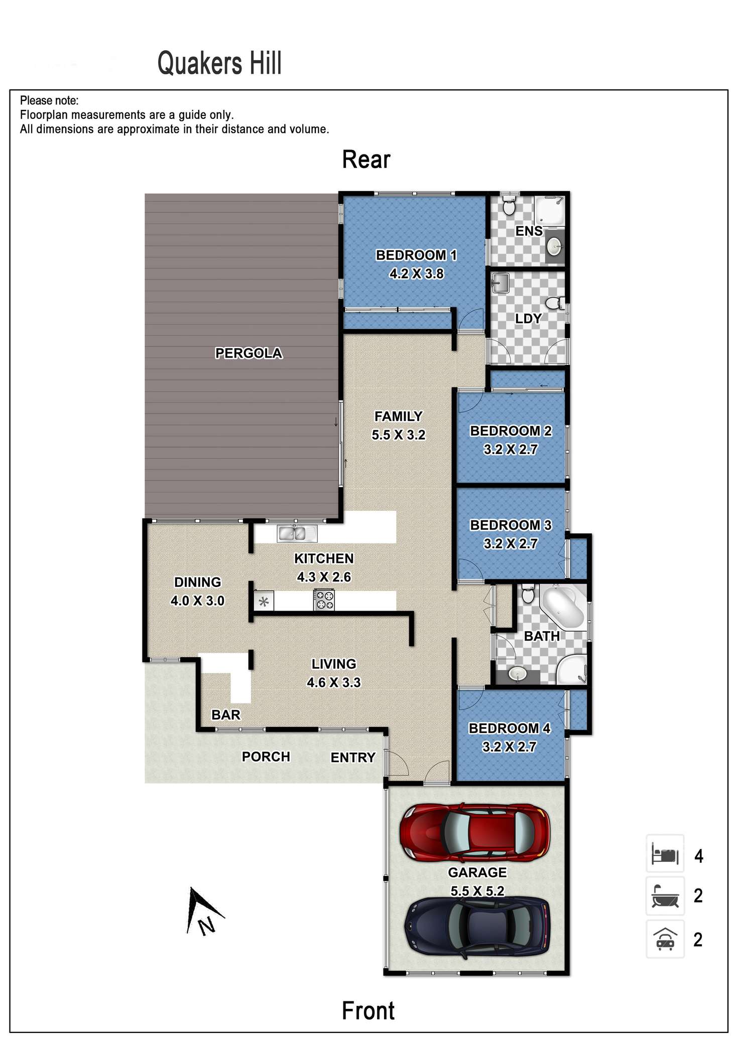 Floorplan of Homely house listing, 33 Isis Place, Quakers Hill NSW 2763