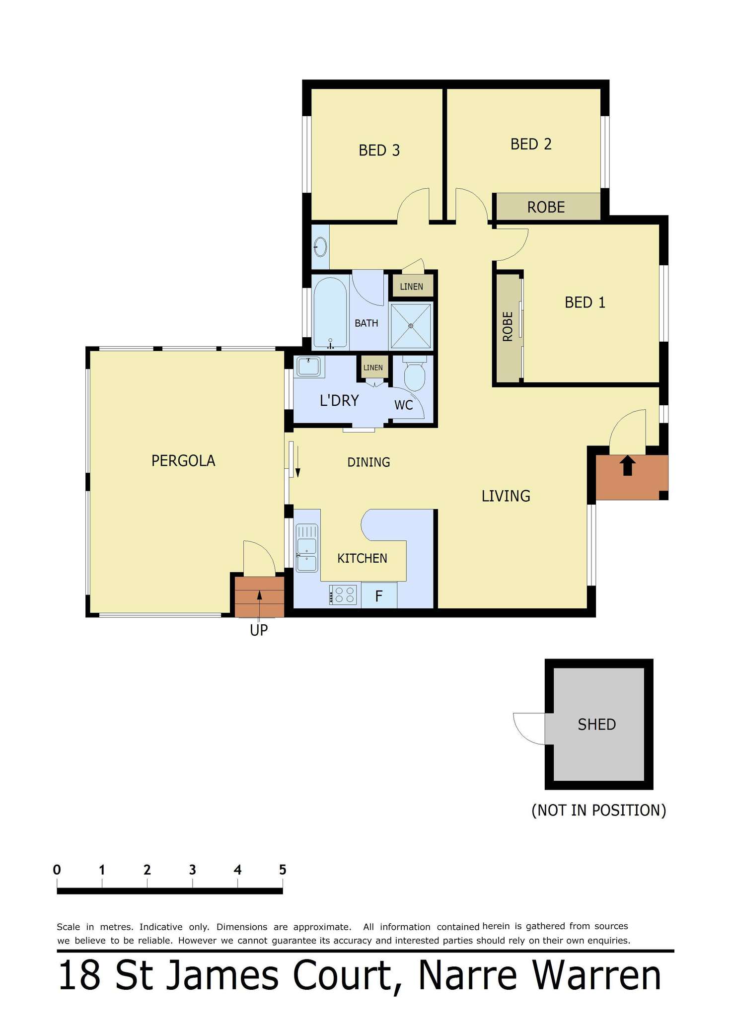 Floorplan of Homely house listing, 18 St James Court, Narre Warren VIC 3805