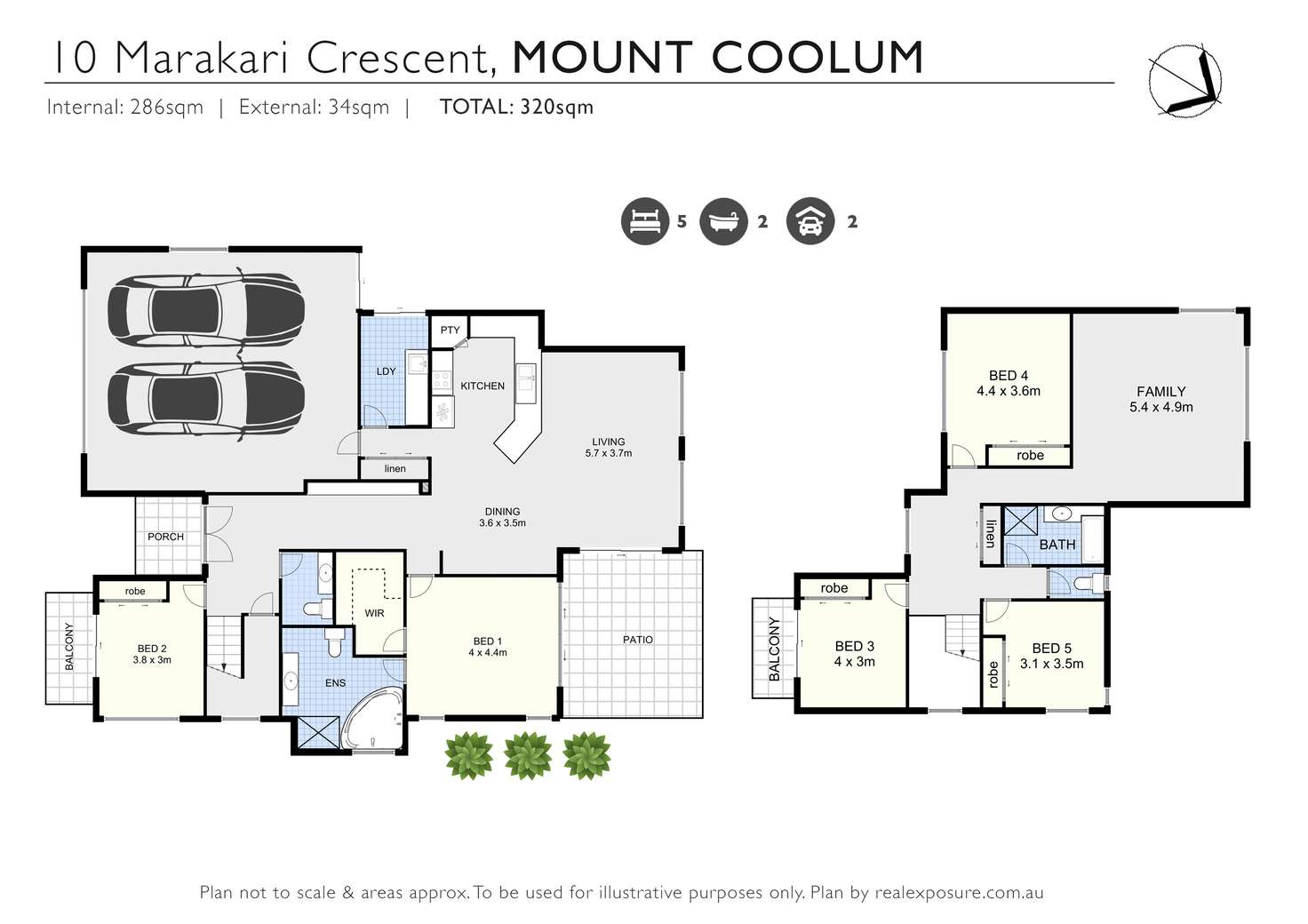 Floorplan of Homely house listing, 10 Marakari Crescent, Mount Coolum QLD 4573