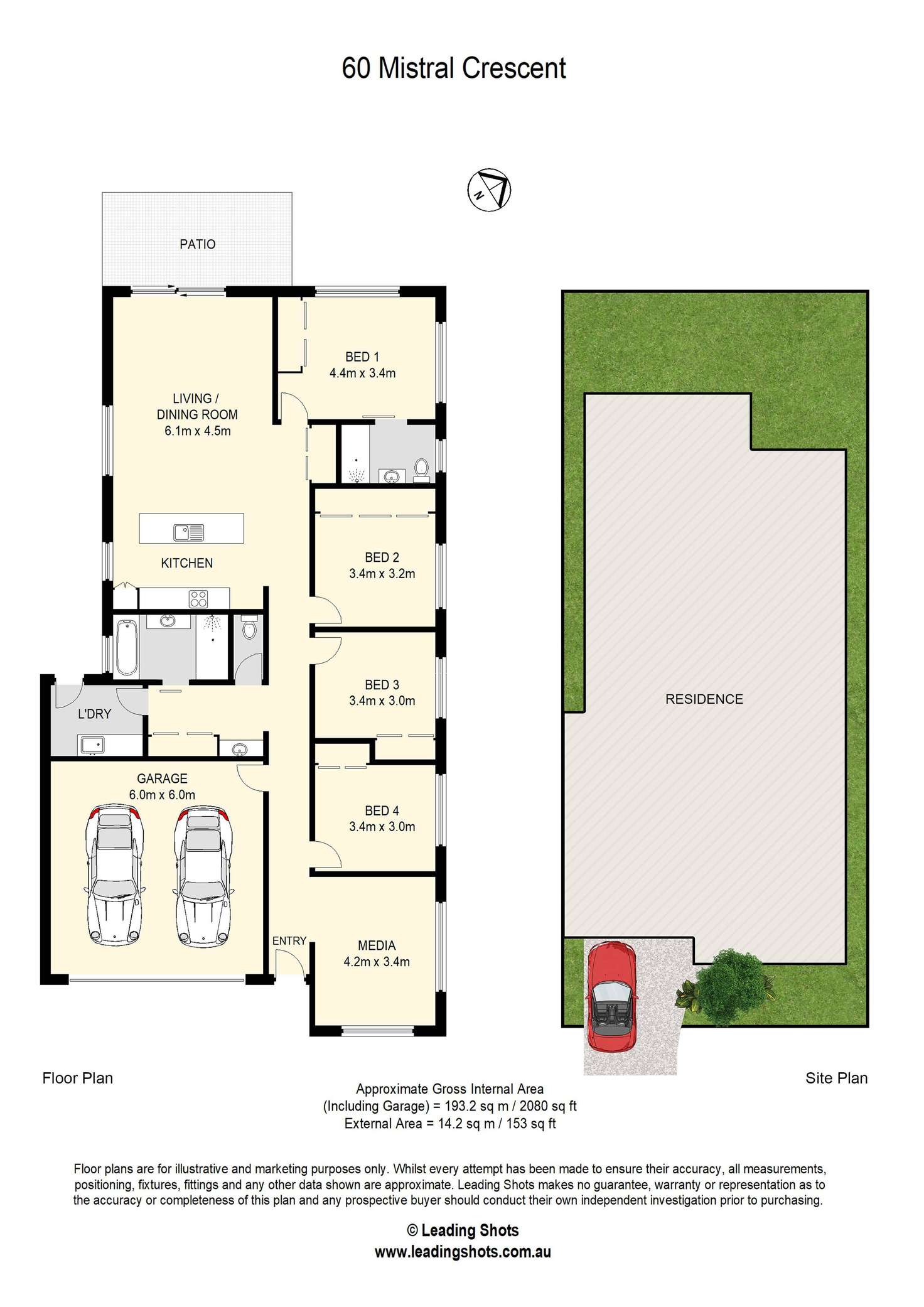 Floorplan of Homely house listing, 60 Mistral Crescent, Griffin QLD 4503