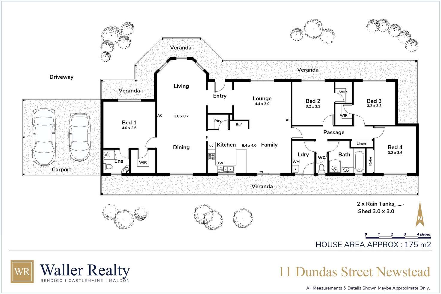 Floorplan of Homely house listing, 11 Dundas Street, Newstead VIC 3462