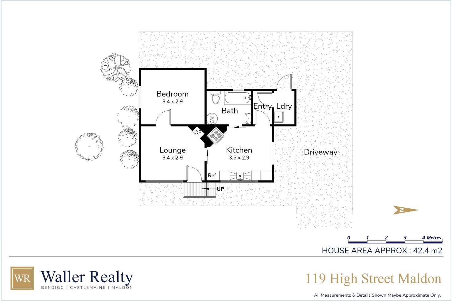 Floorplan of Homely house listing, 119 High Street, Maldon VIC 3463
