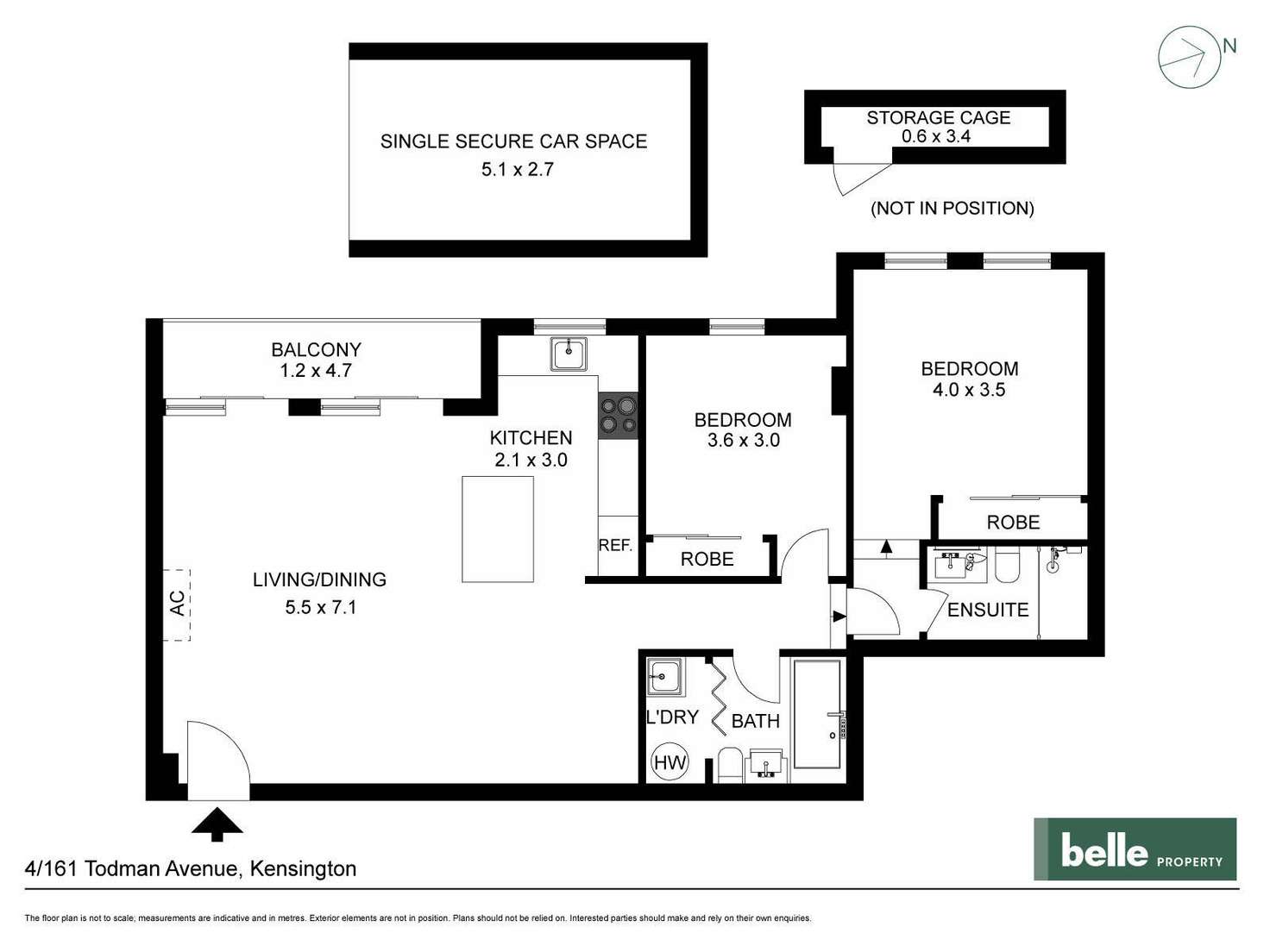 Floorplan of Homely apartment listing, 4/161 Todman Avenue, Kensington NSW 2033