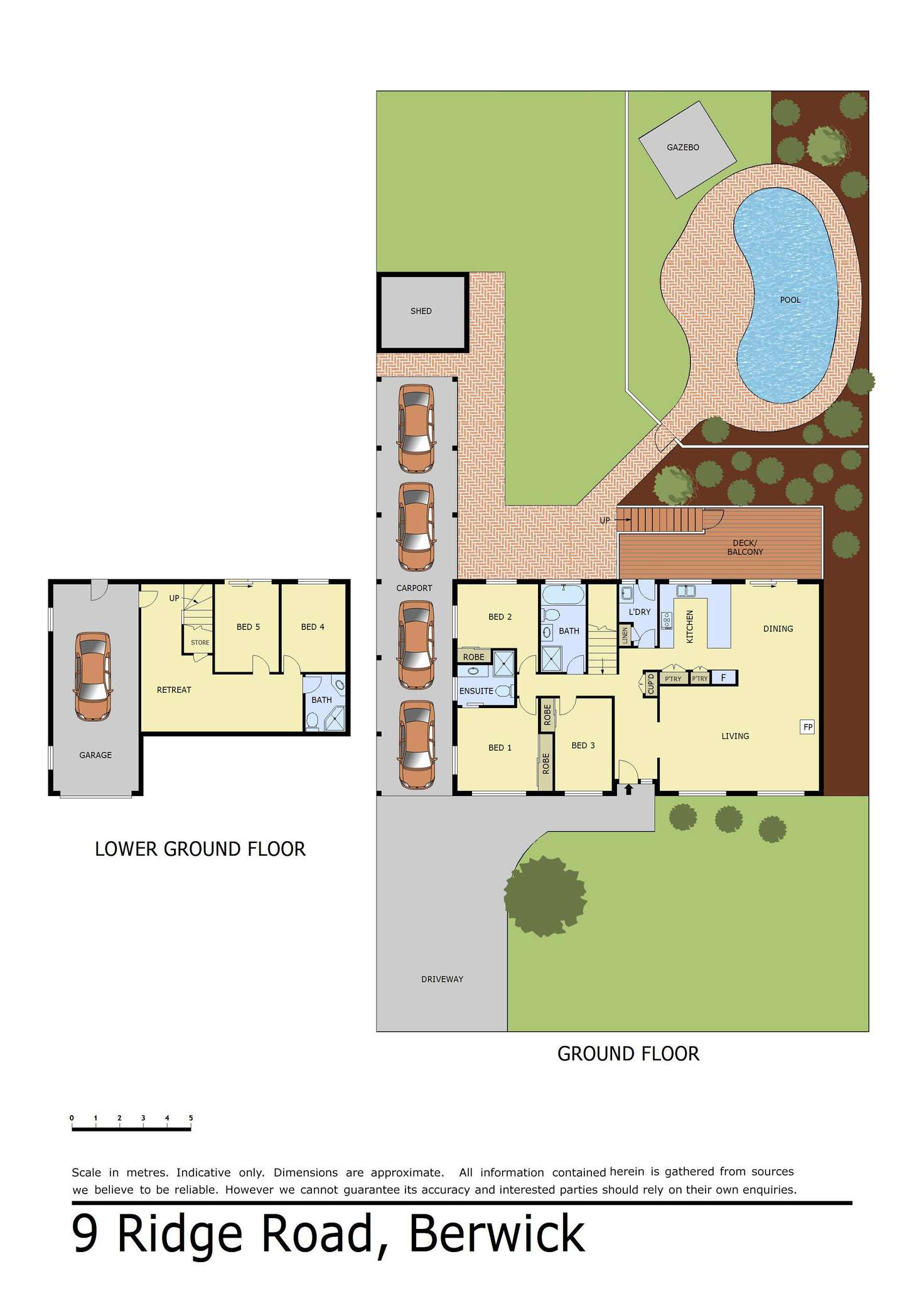 Floorplan of Homely house listing, 9 Ridge Road, Berwick VIC 3806