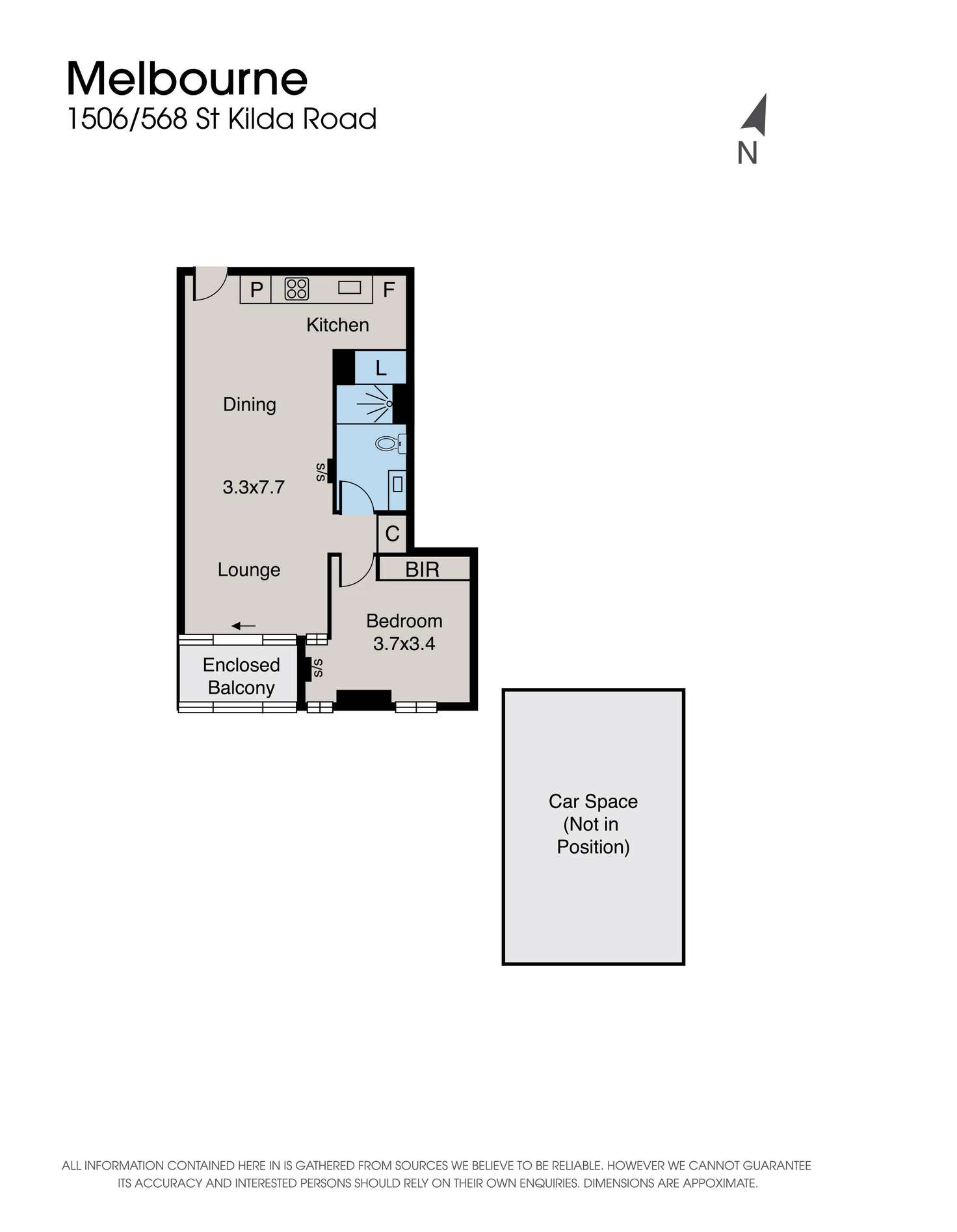 Floorplan of Homely apartment listing, 1506/568 St Kilda Road, Melbourne VIC 3004