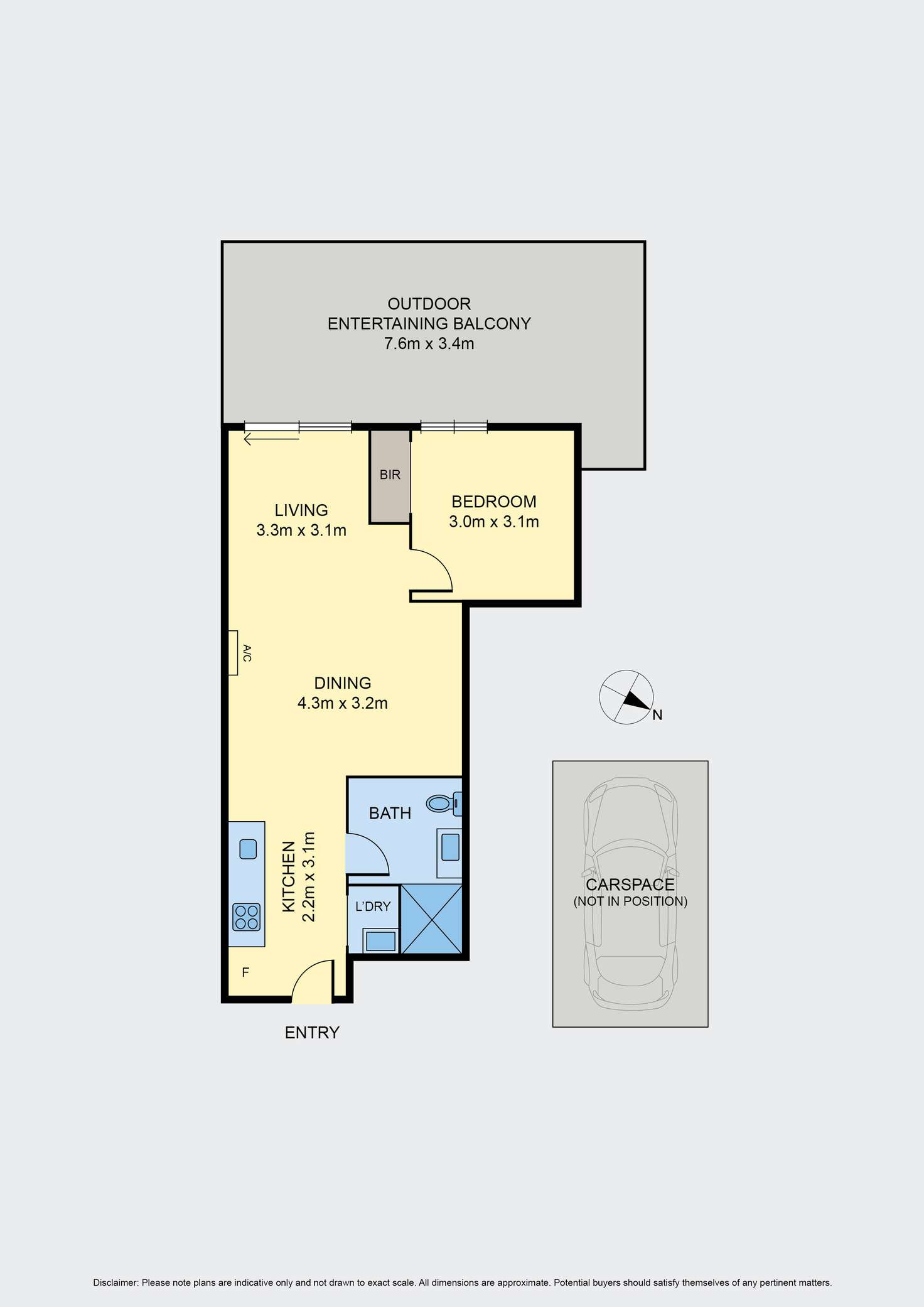 Floorplan of Homely unit listing, 305/51 Galada Avenue, Parkville VIC 3052