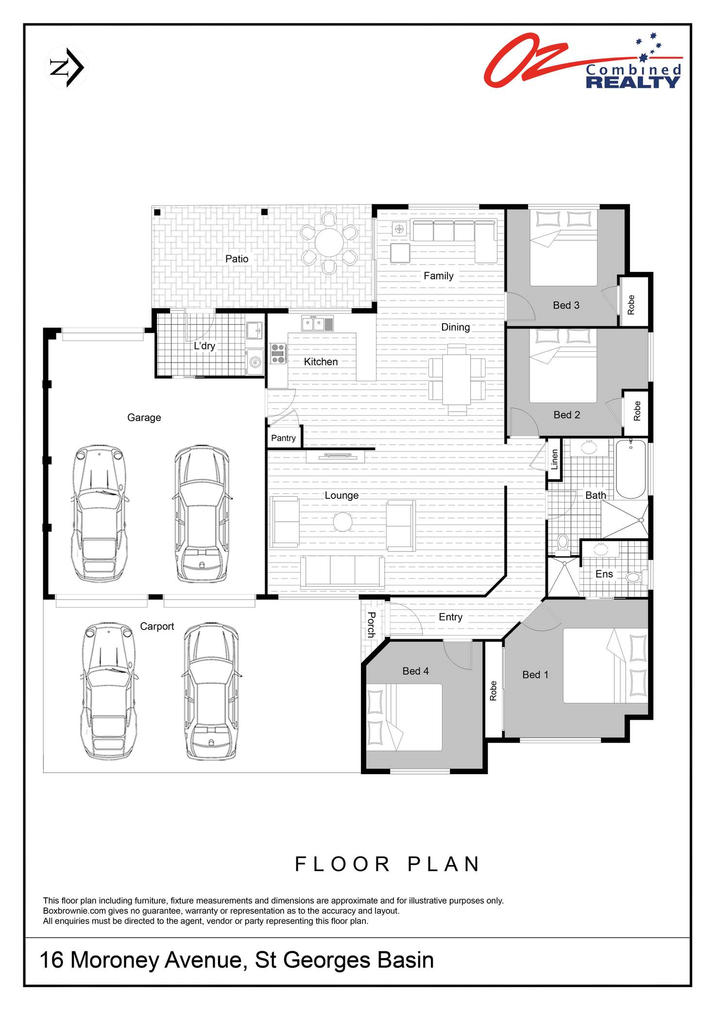 Floorplan of Homely house listing, 16 Moroney Avenue, St Georges Basin NSW 2540