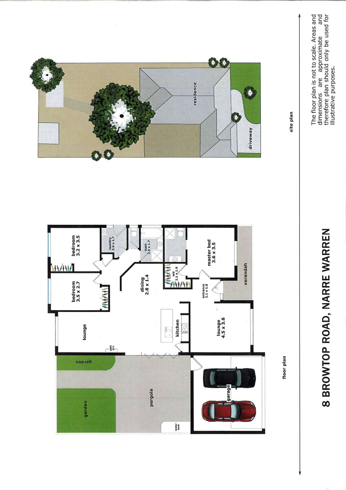 Floorplan of Homely house listing, 8 Browtop Road, Narre Warren VIC 3805