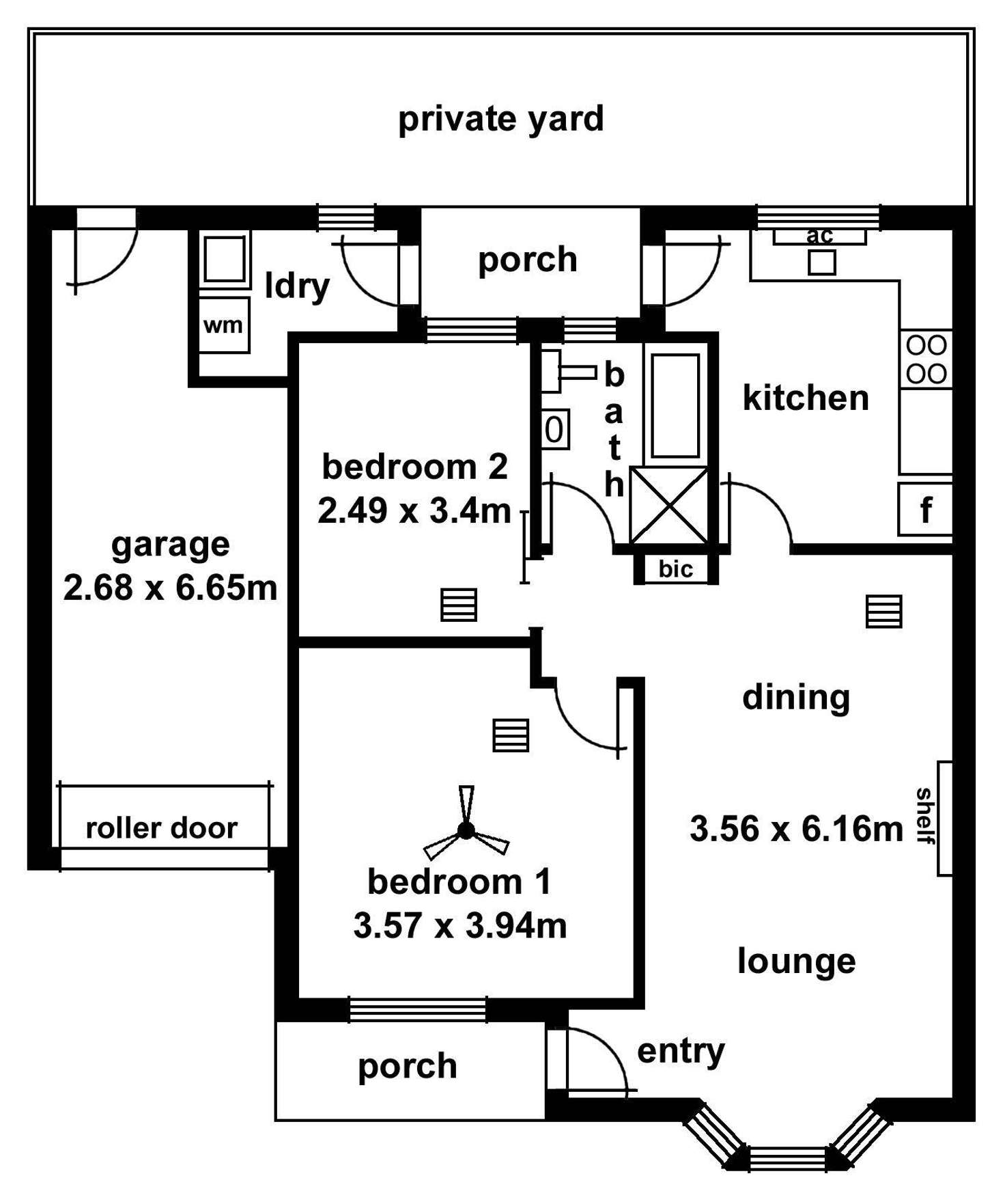 Floorplan of Homely unit listing, 6/24 East Terrace, Kensington Gardens SA 5068