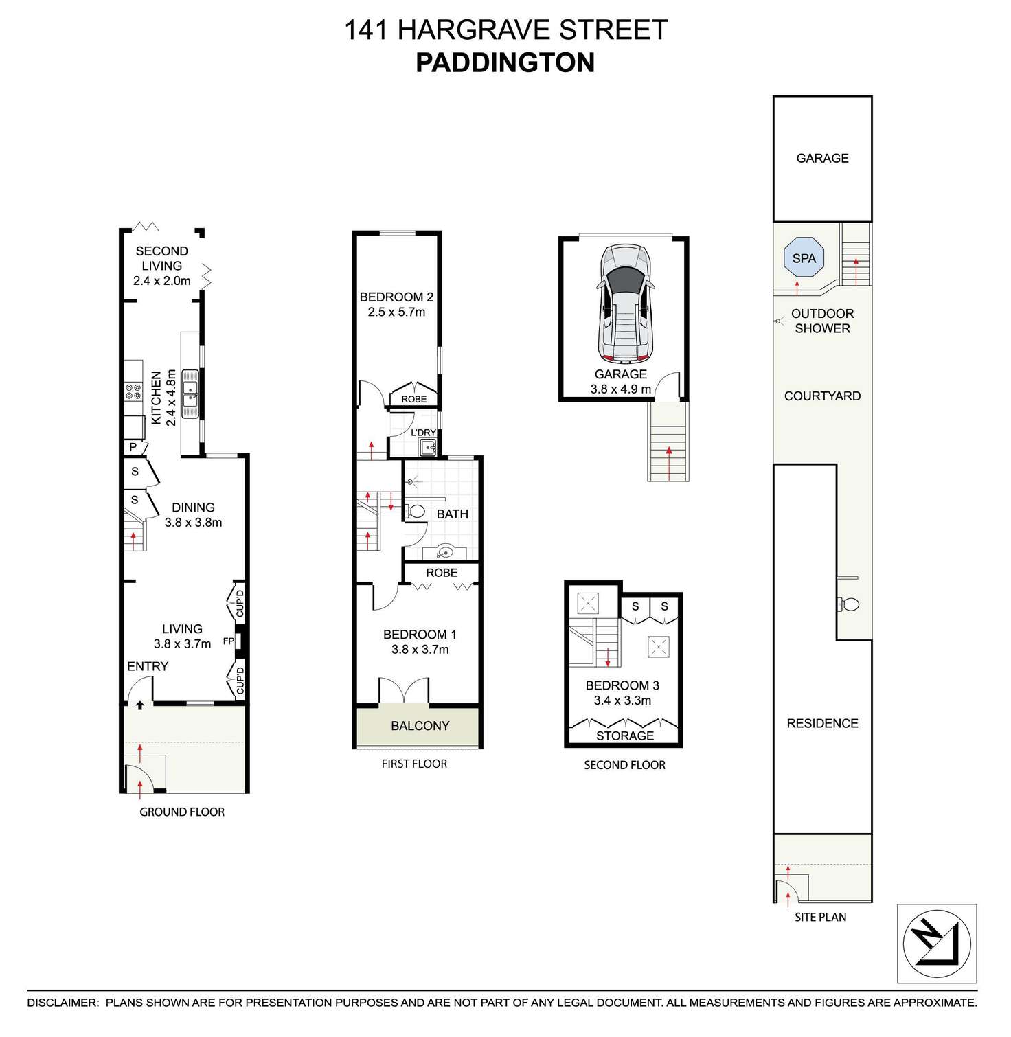 Floorplan of Homely house listing, 141 Hargrave Street, Paddington NSW 2021